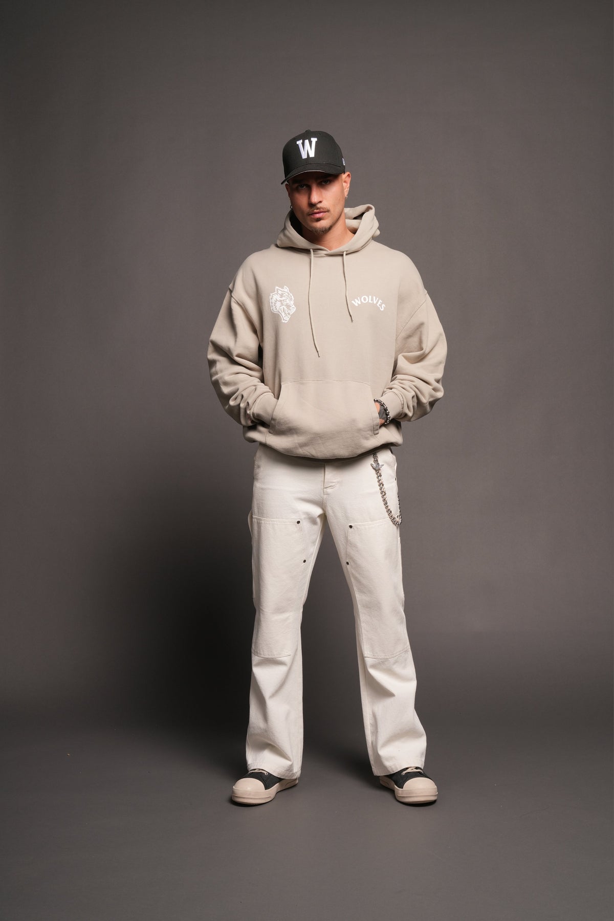 Leap Of Faith V2 Bishop Hoodie In Cactus Gray - imagem 5