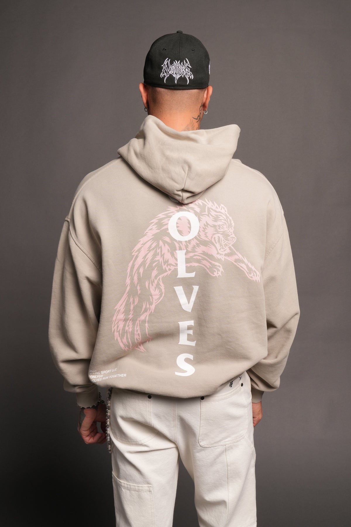 Leap Of Faith V2 Bishop Hoodie In Cactus Gray - imagem 2