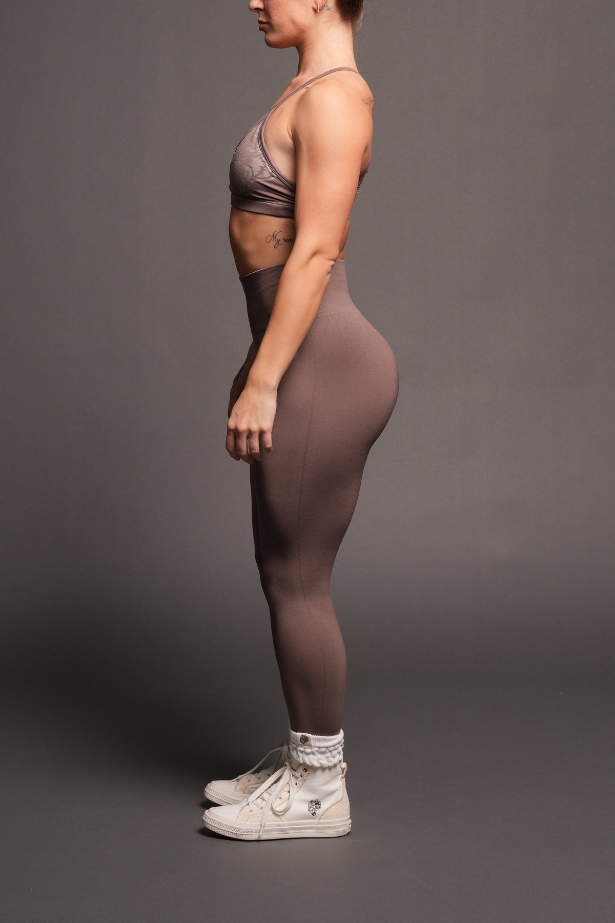 Dual Everson Seamless Leggings In Mojave Brown - imagem 2