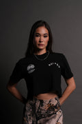 Pyramid V2 "Premium" (Cropped) Tee in Black — imagem 1
