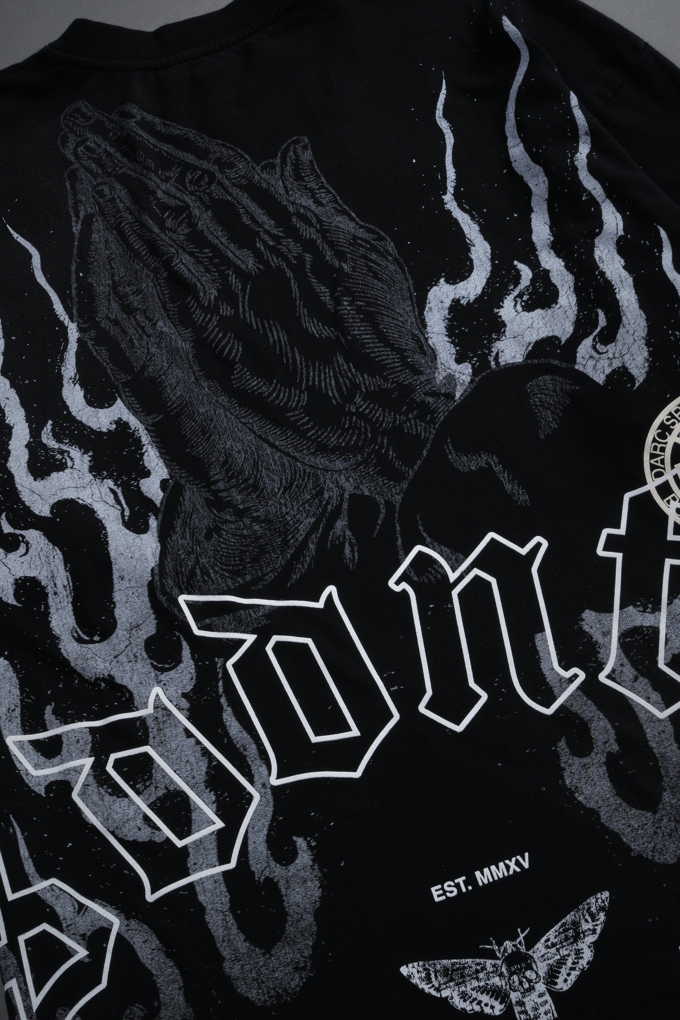 Our Sacrifice Premium Oversized Tee in Black Sun Fade — imagem 11