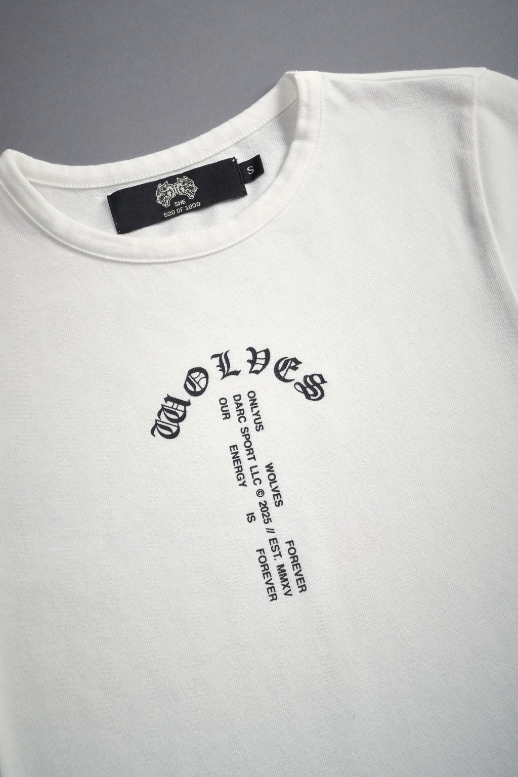 Wolves Club Forever "Baby" Tee in Cream — imagem 8