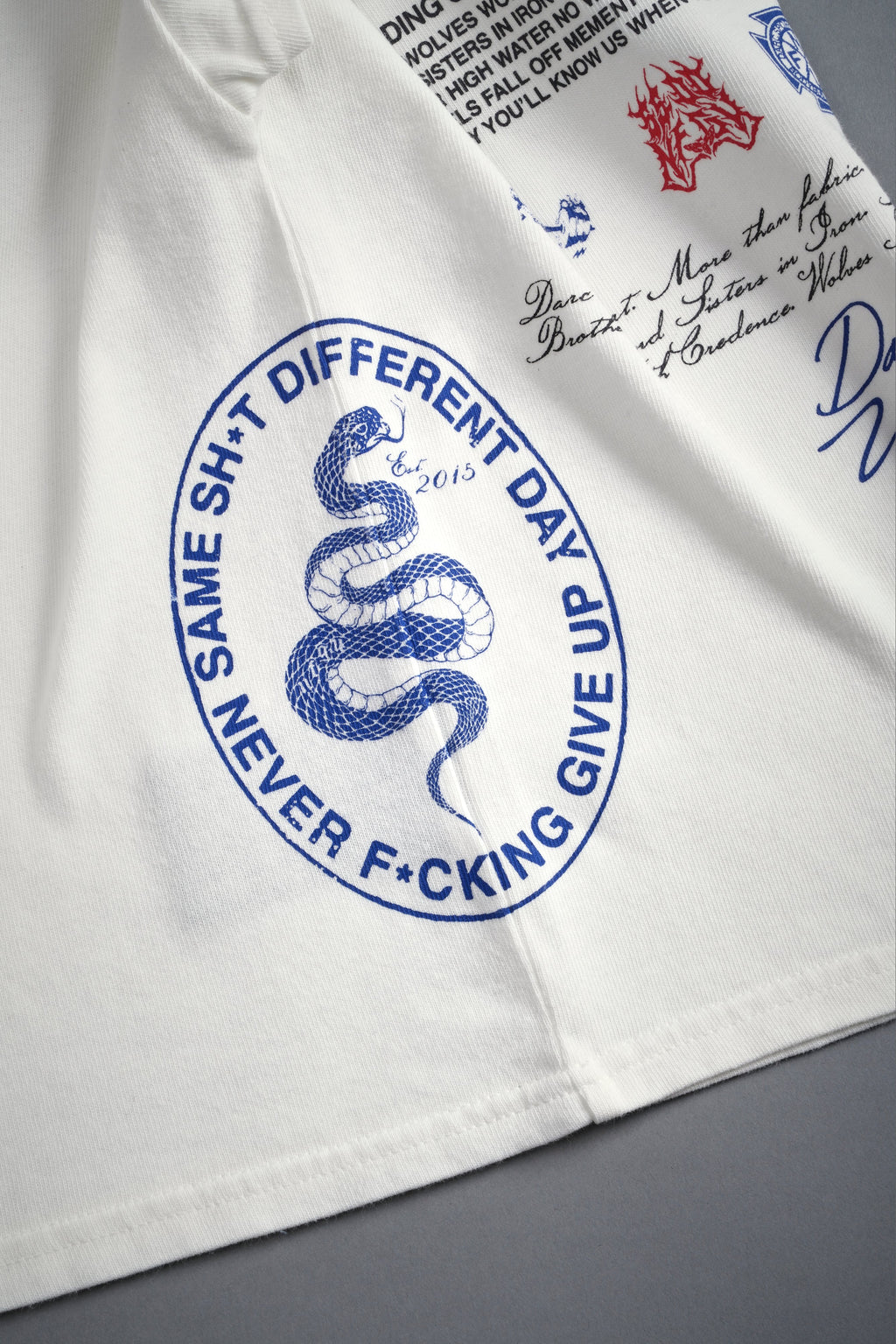 Wolves Club Forever "Baby" Tee in Cream — imagem 6