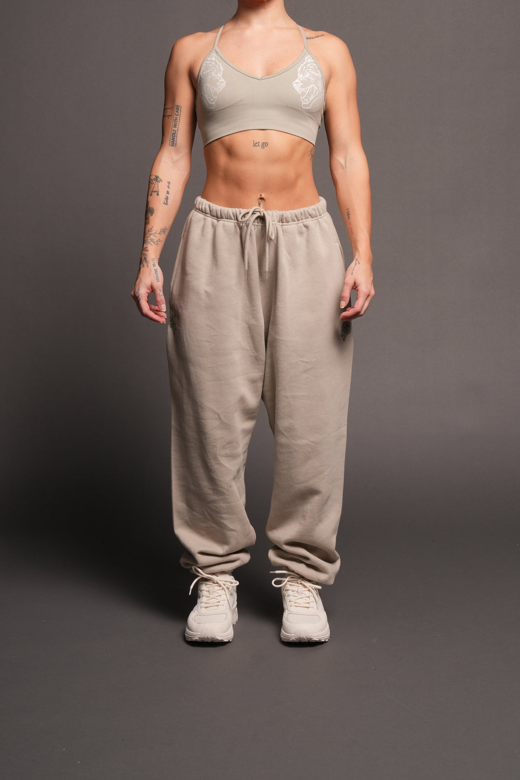 Dual Lightweight Lounger Sweat Pants In Cactus Gray - imagem 1