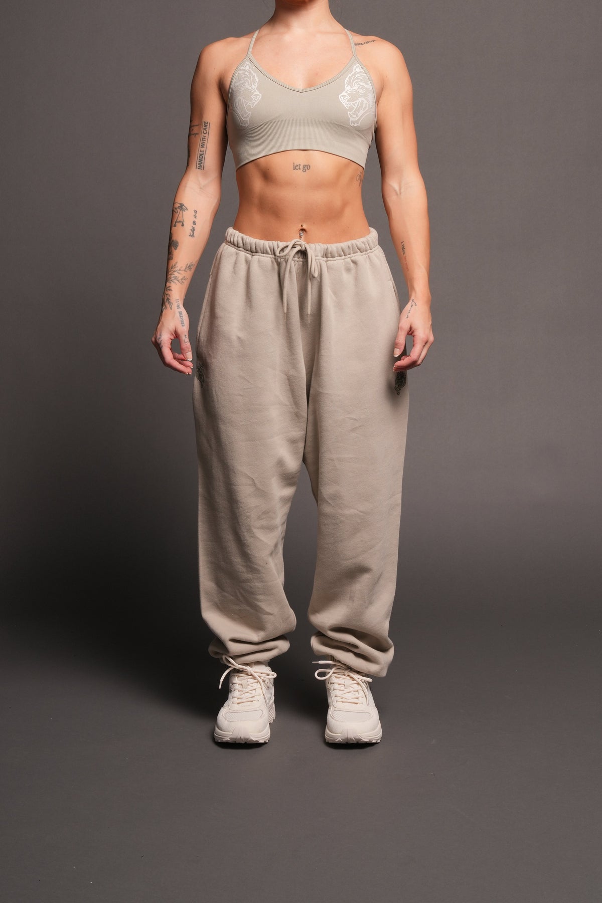 Dual Lightweight Lounger Sweat Pants In Cactus Gray - imagem 1