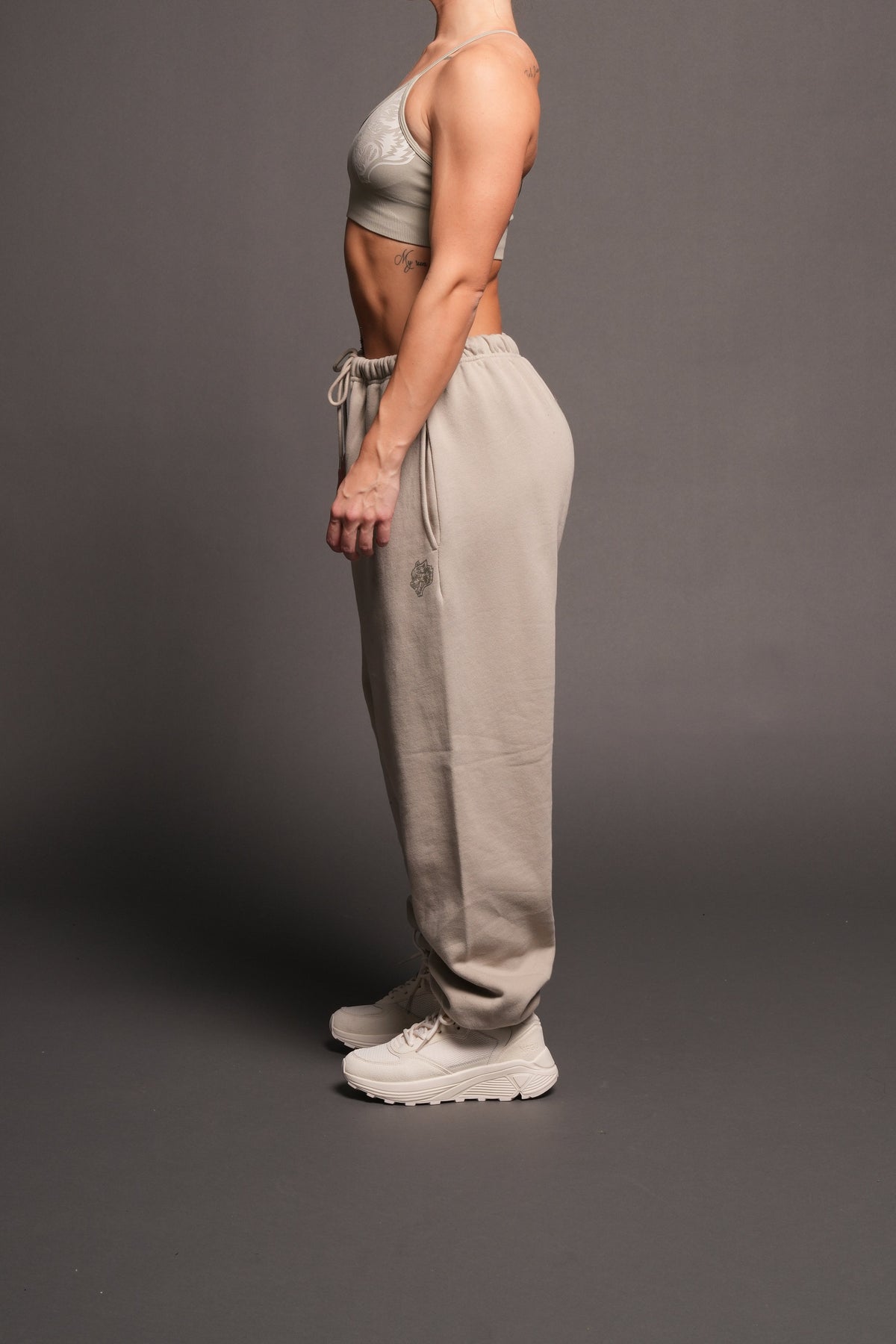 Dual Lightweight Lounger Sweat Pants In Cactus Gray - imagem 3