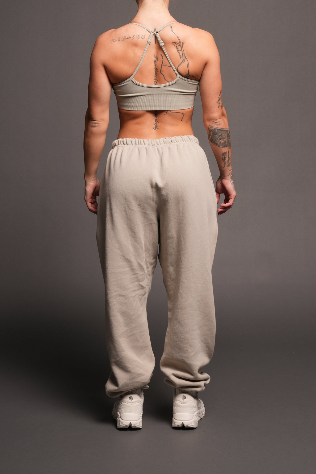 Dual Lightweight Lounger Sweat Pants In Cactus Gray - imagem 4
