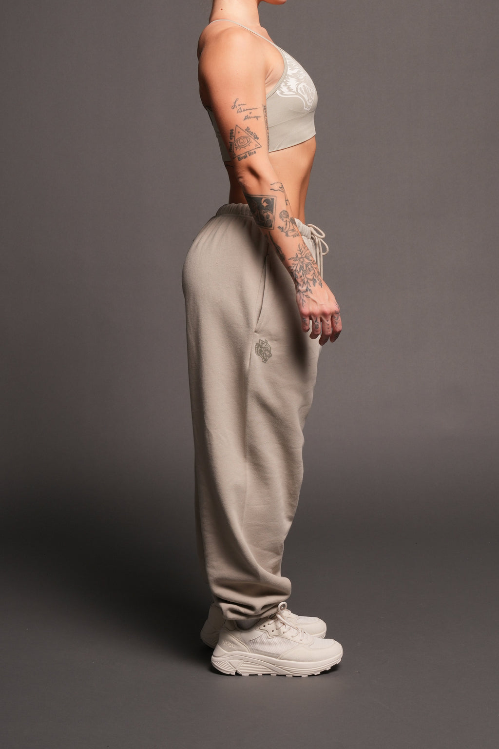 Dual Lightweight Lounger Sweat Pants In Cactus Gray - imagem 6