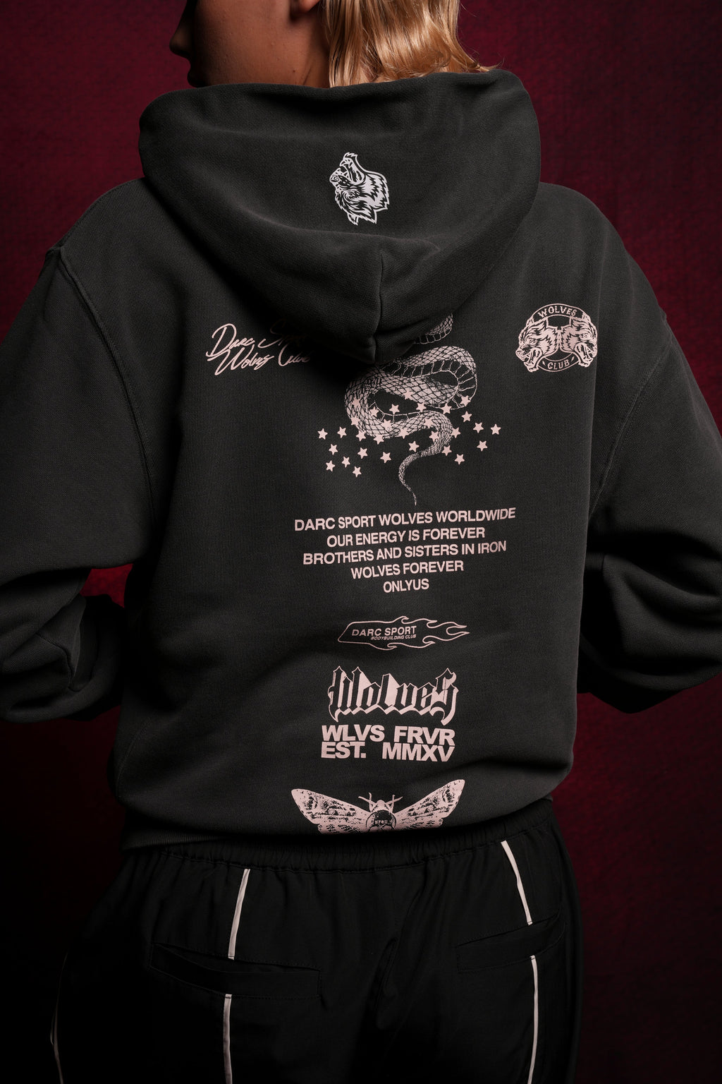 Never Back Down "Dakota" Hoodie in Wolf Gray — imagem 6
