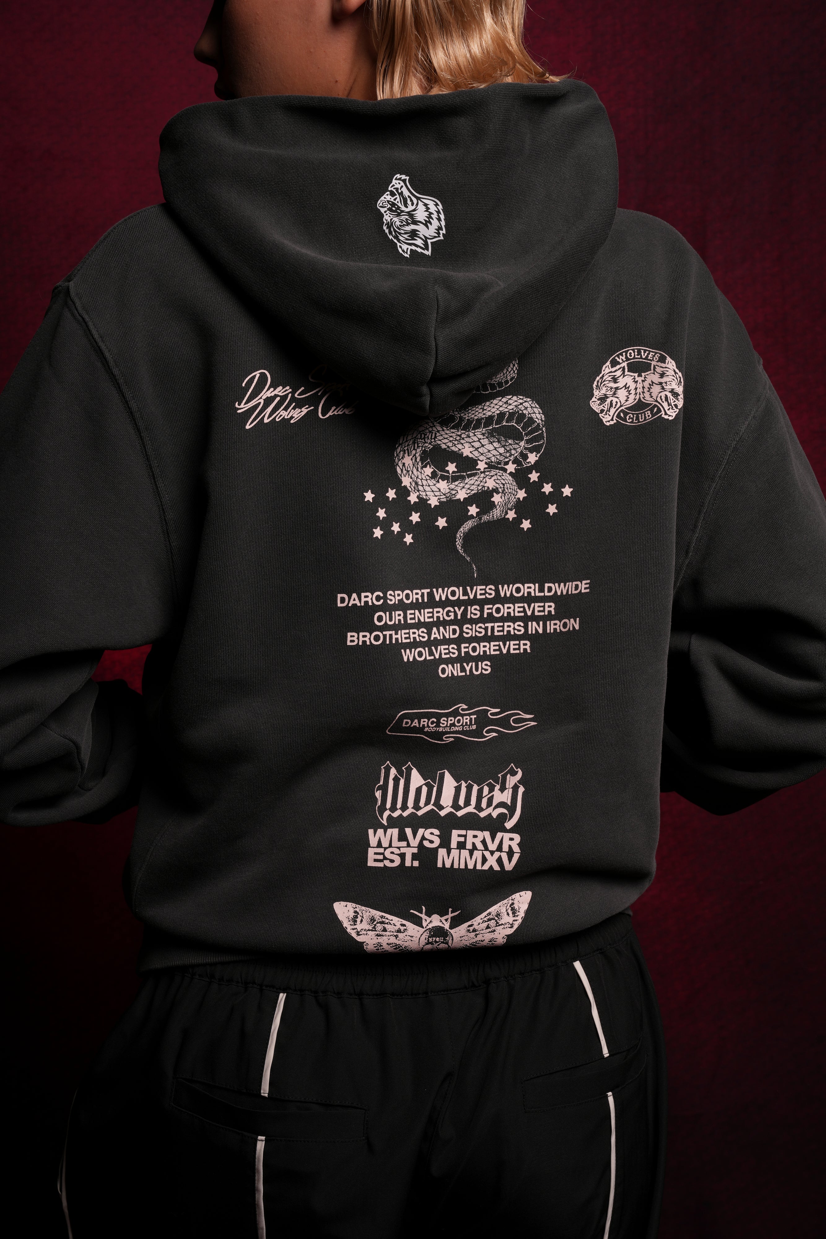 Never Back Down "Dakota" Hoodie in Wolf Gray — imagem 6