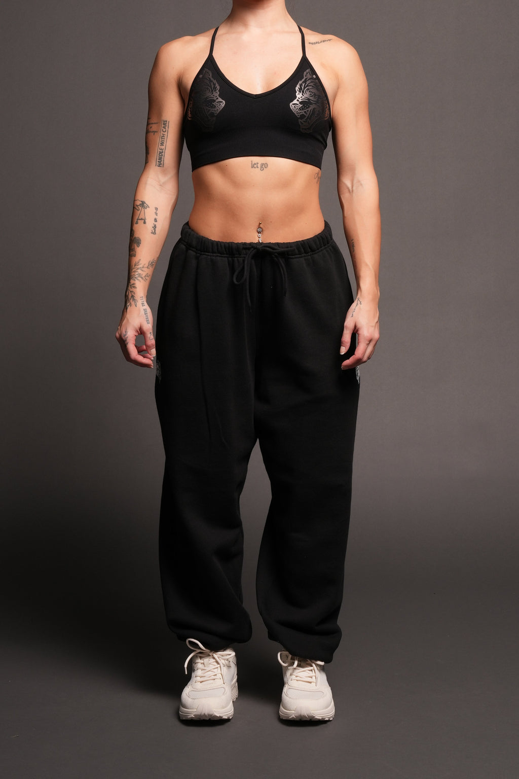 Dual Lightweight Lounger Sweat Pants In Black - imagem 1