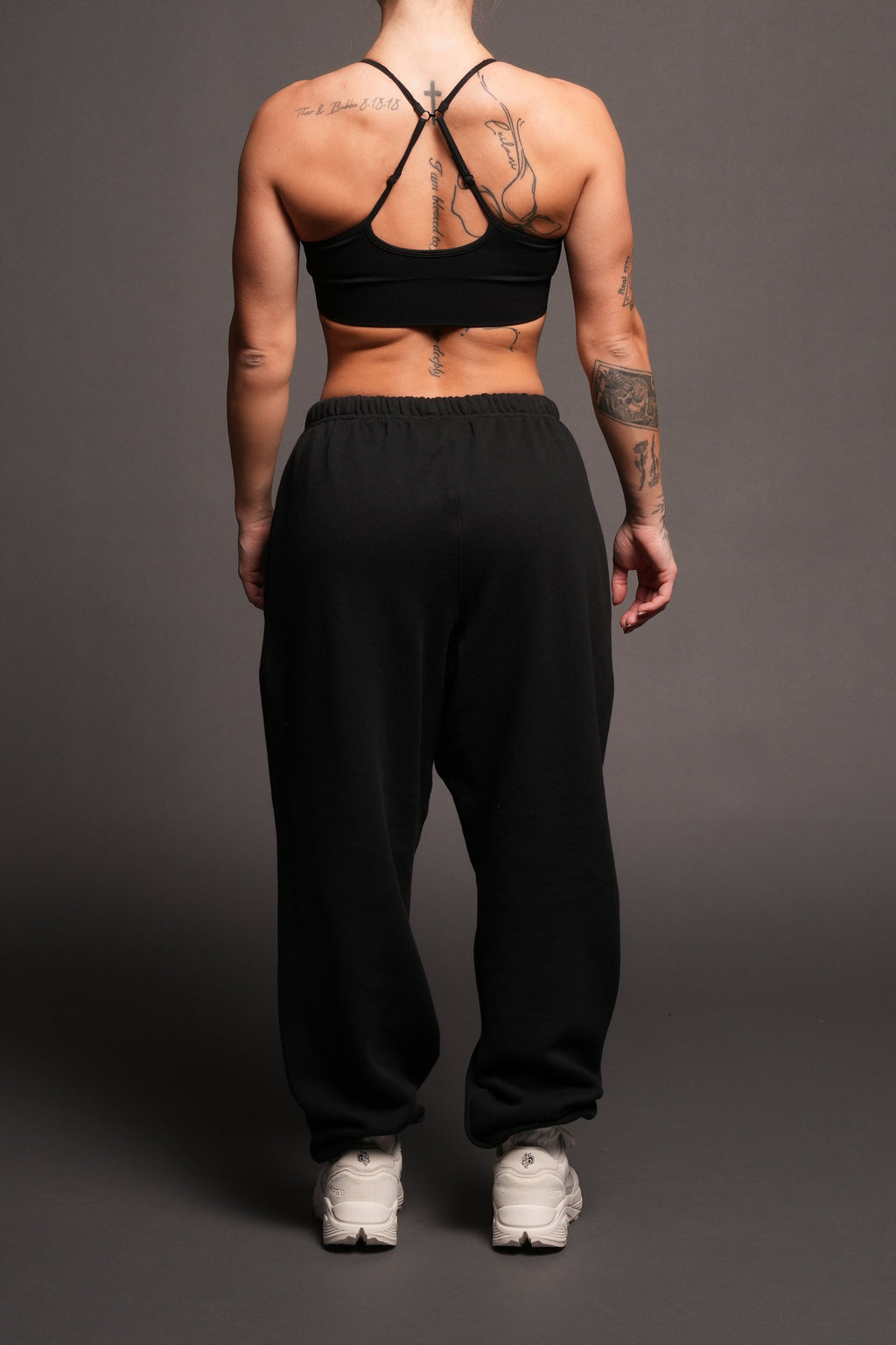 Dual Lightweight Lounger Sweat Pants In Black - imagem 4