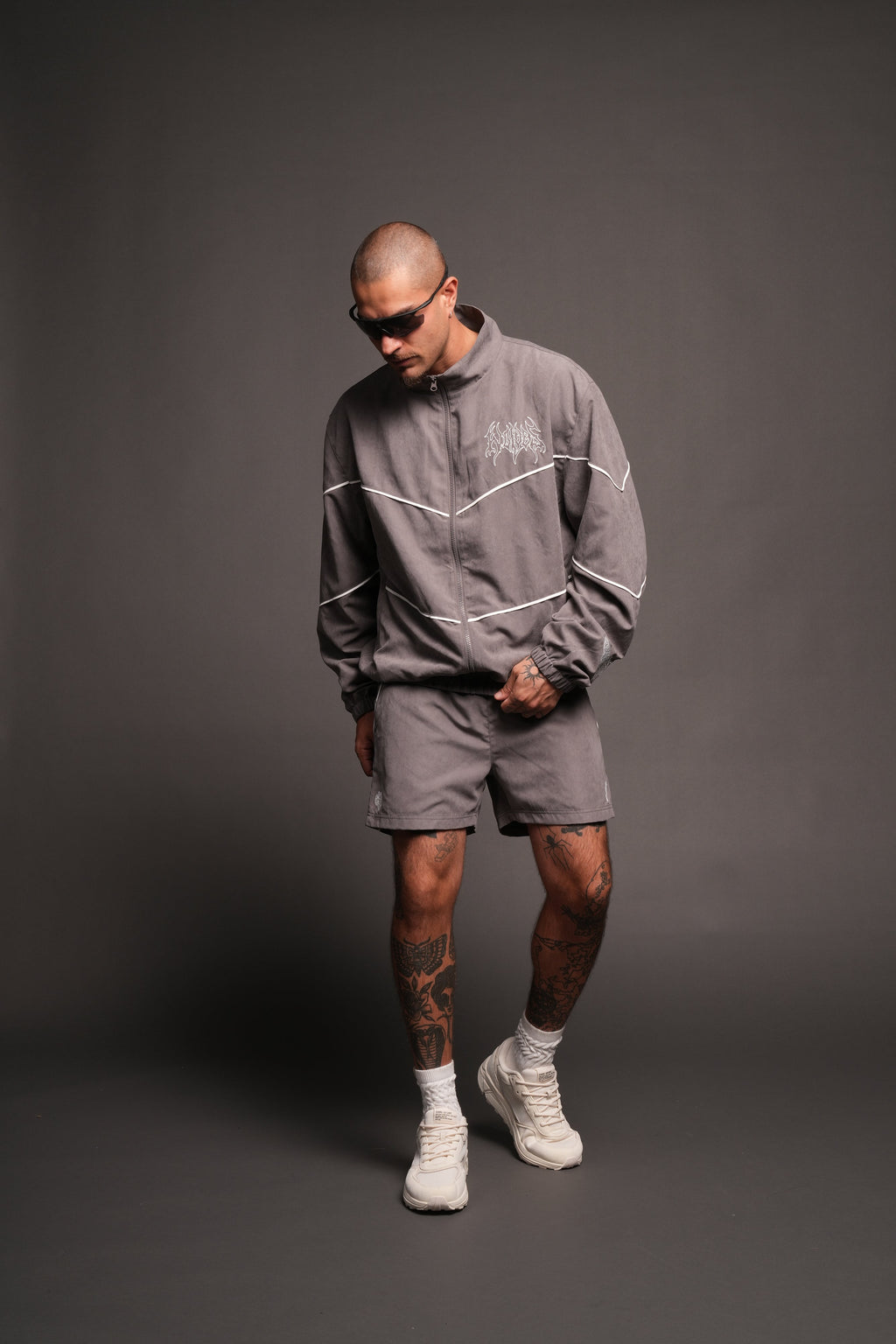 Hesh Forever V2 Darby Track Jacket In Wolf Gray - imagem 5