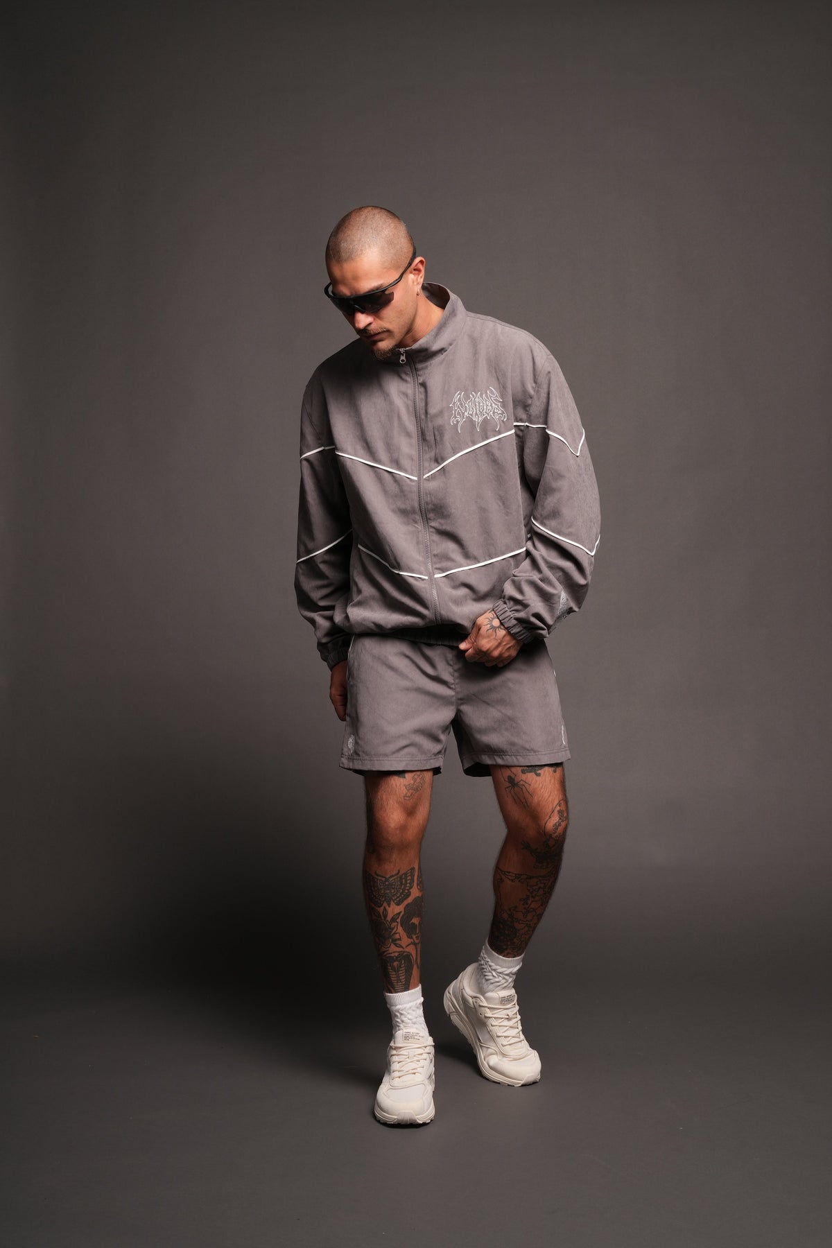 Hesh Forever V2 Darby Track Jacket In Wolf Gray - imagem 5