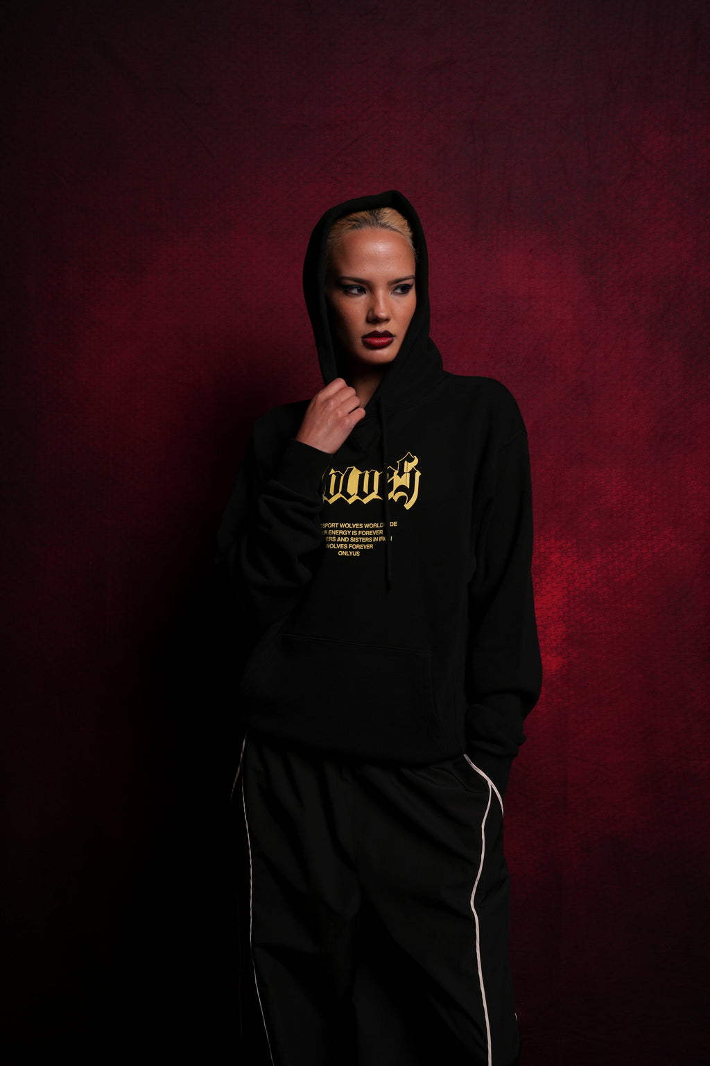 Never Back Down "Dakota" Hoodie in Black — imagem 5