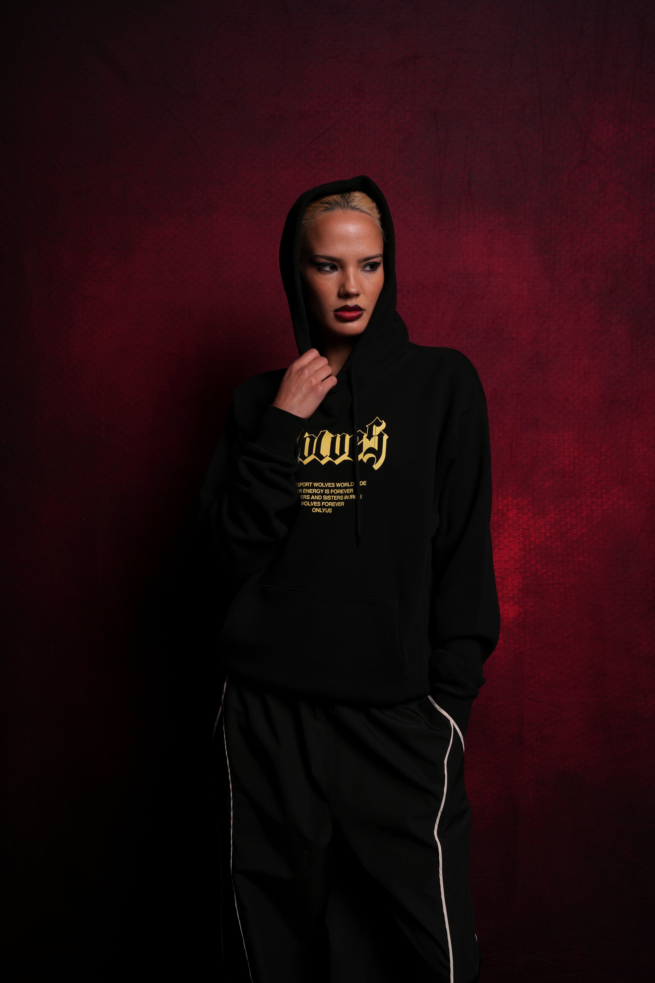 Never Back Down "Dakota" Hoodie in Black — imagem 5