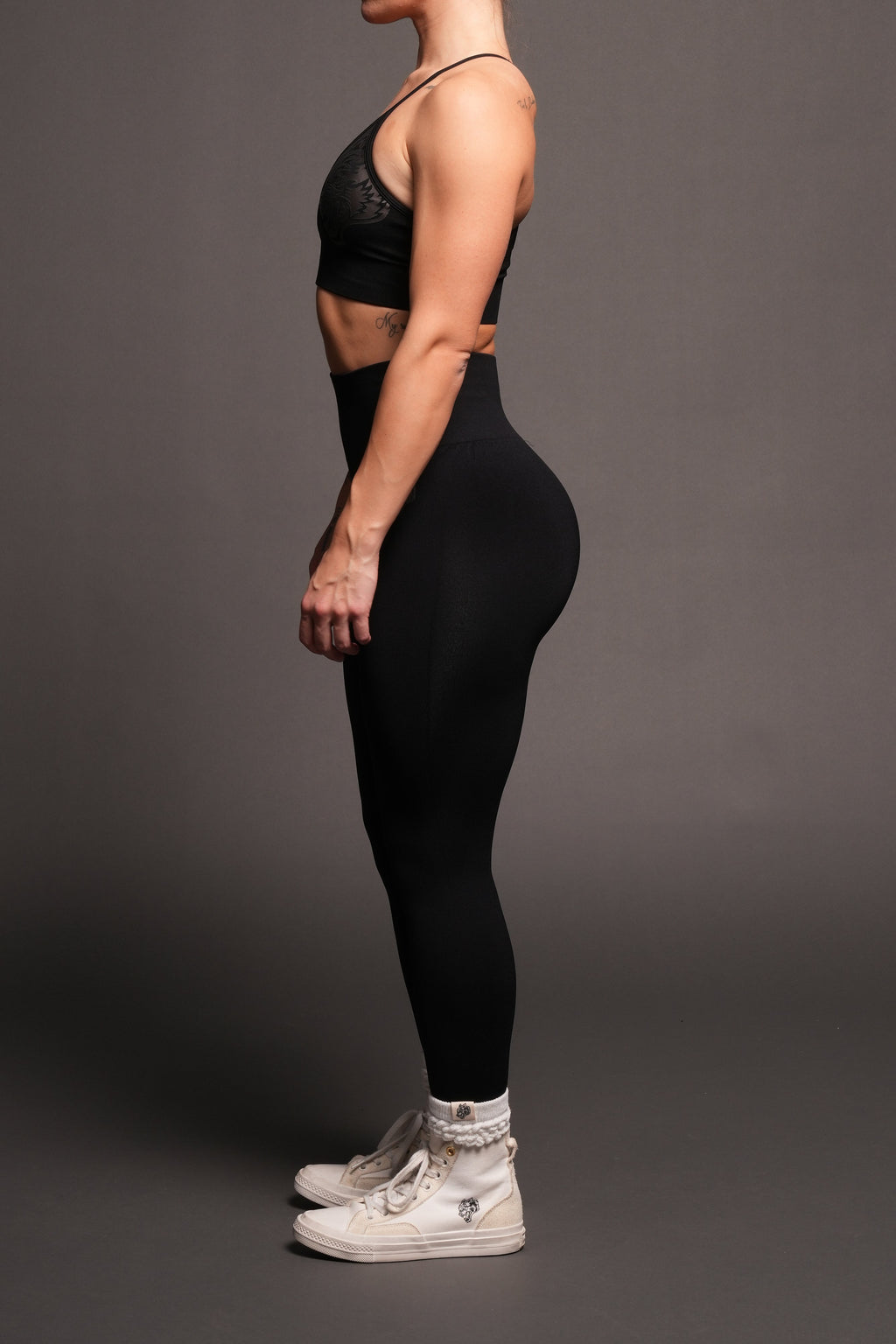 Dual Everson Seamless Leggings In Black - imagem 2