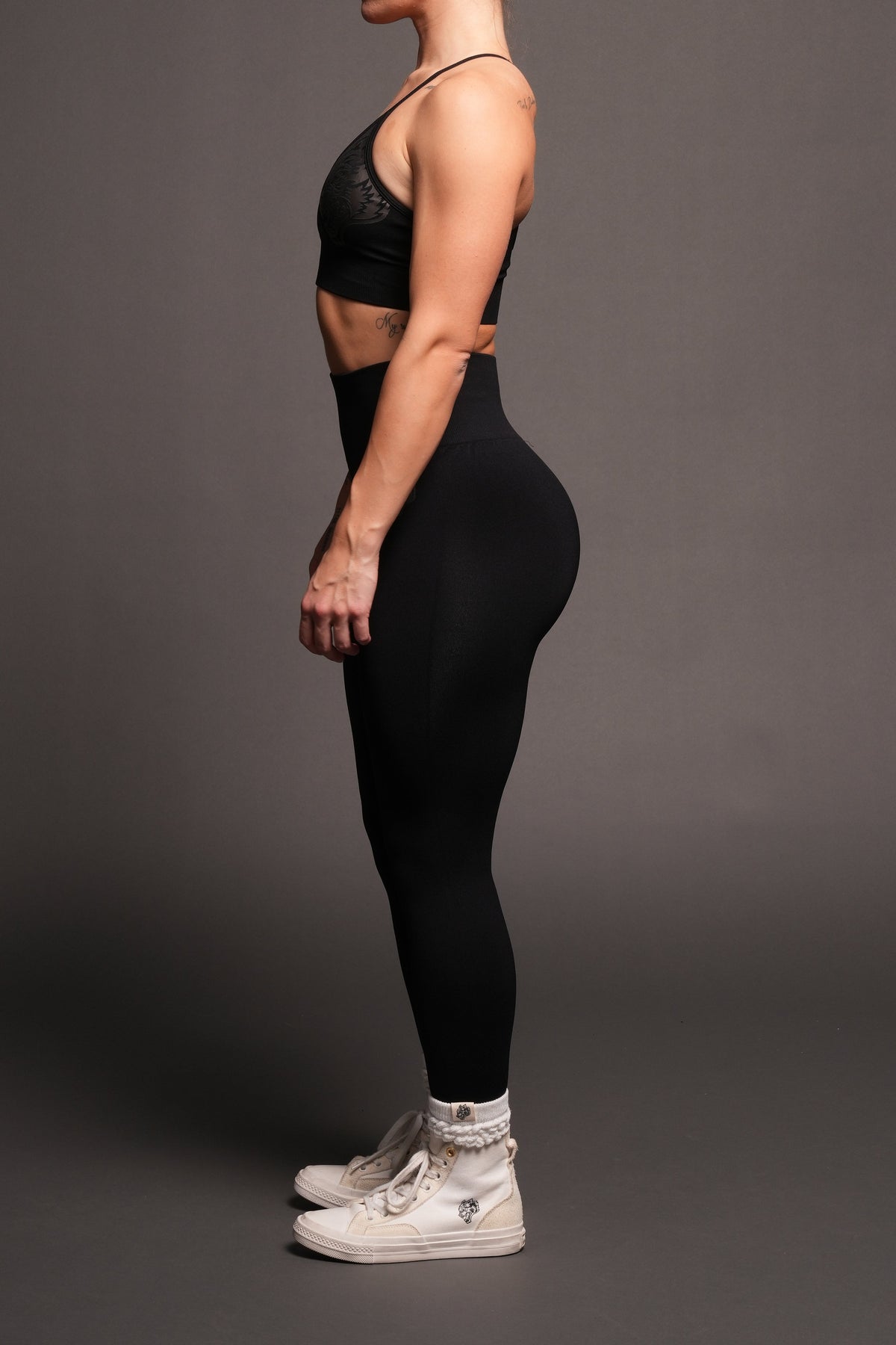 Dual Everson Seamless Leggings In Black - imagem 2