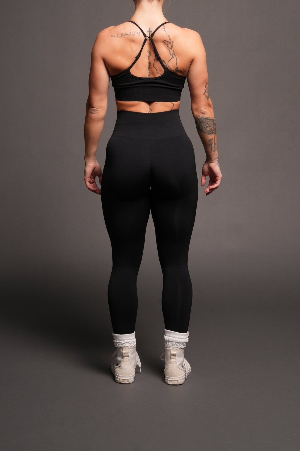 Dual Everson Seamless Leggings In Black - imagem 4