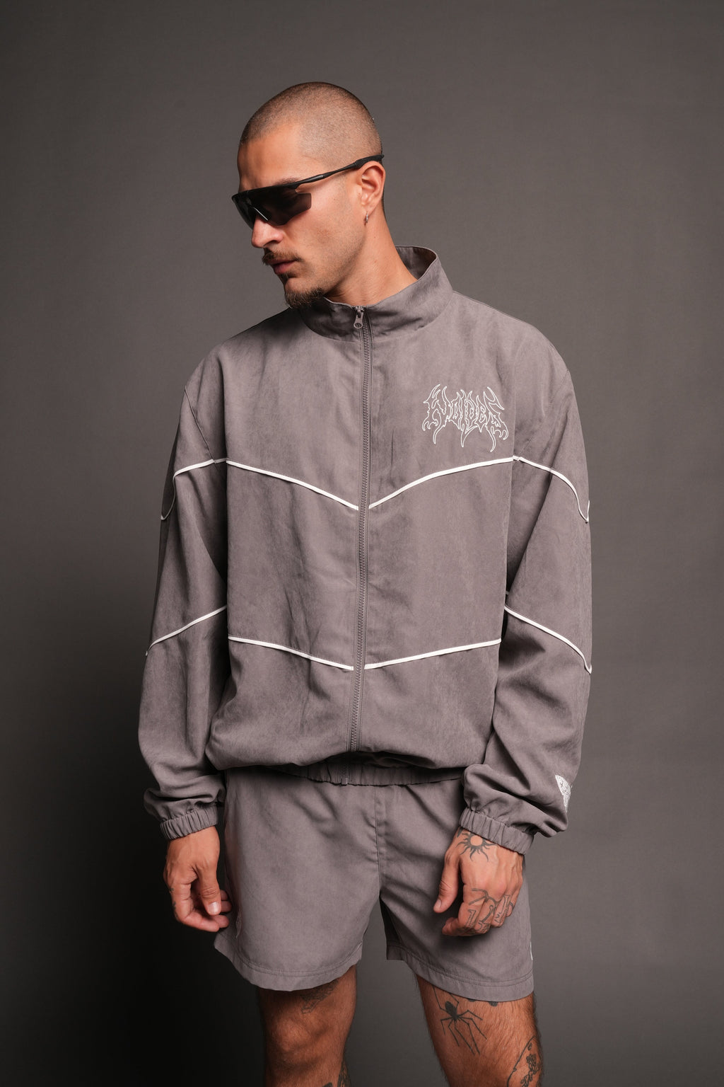 Hesh Forever V2 Darby Track Jacket In Wolf Gray - imagem 4