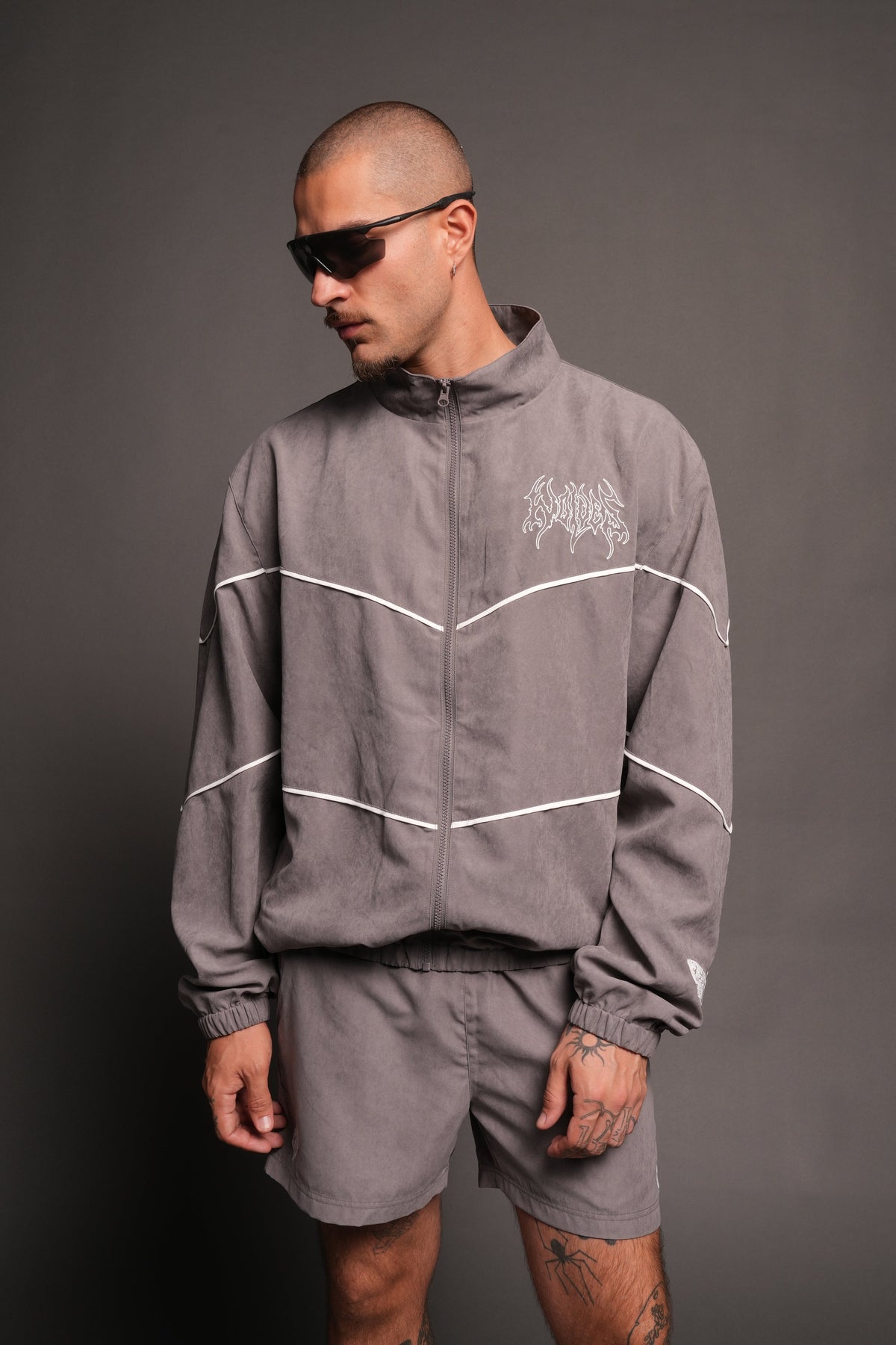 Hesh Forever V2 Darby Track Jacket In Wolf Gray - imagem 4