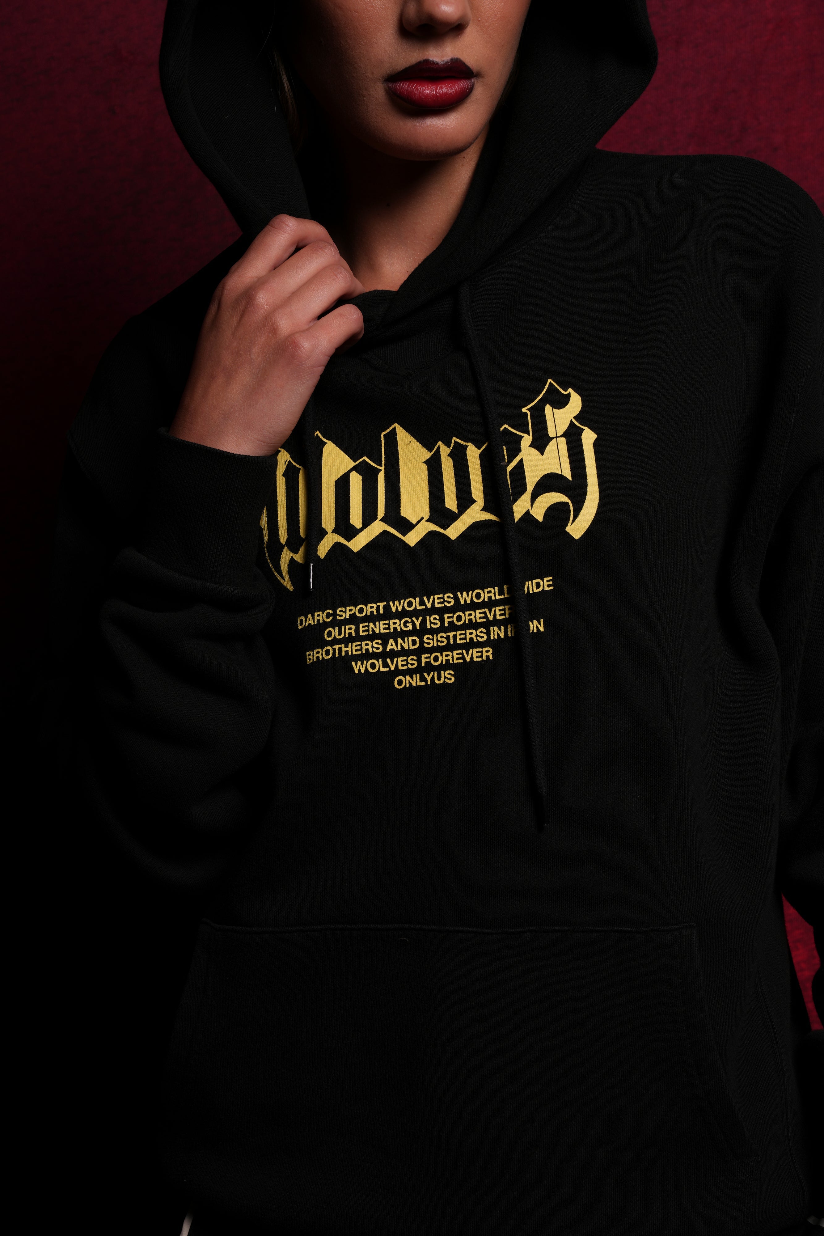 Never Back Down "Dakota" Hoodie in Black — imagem 2