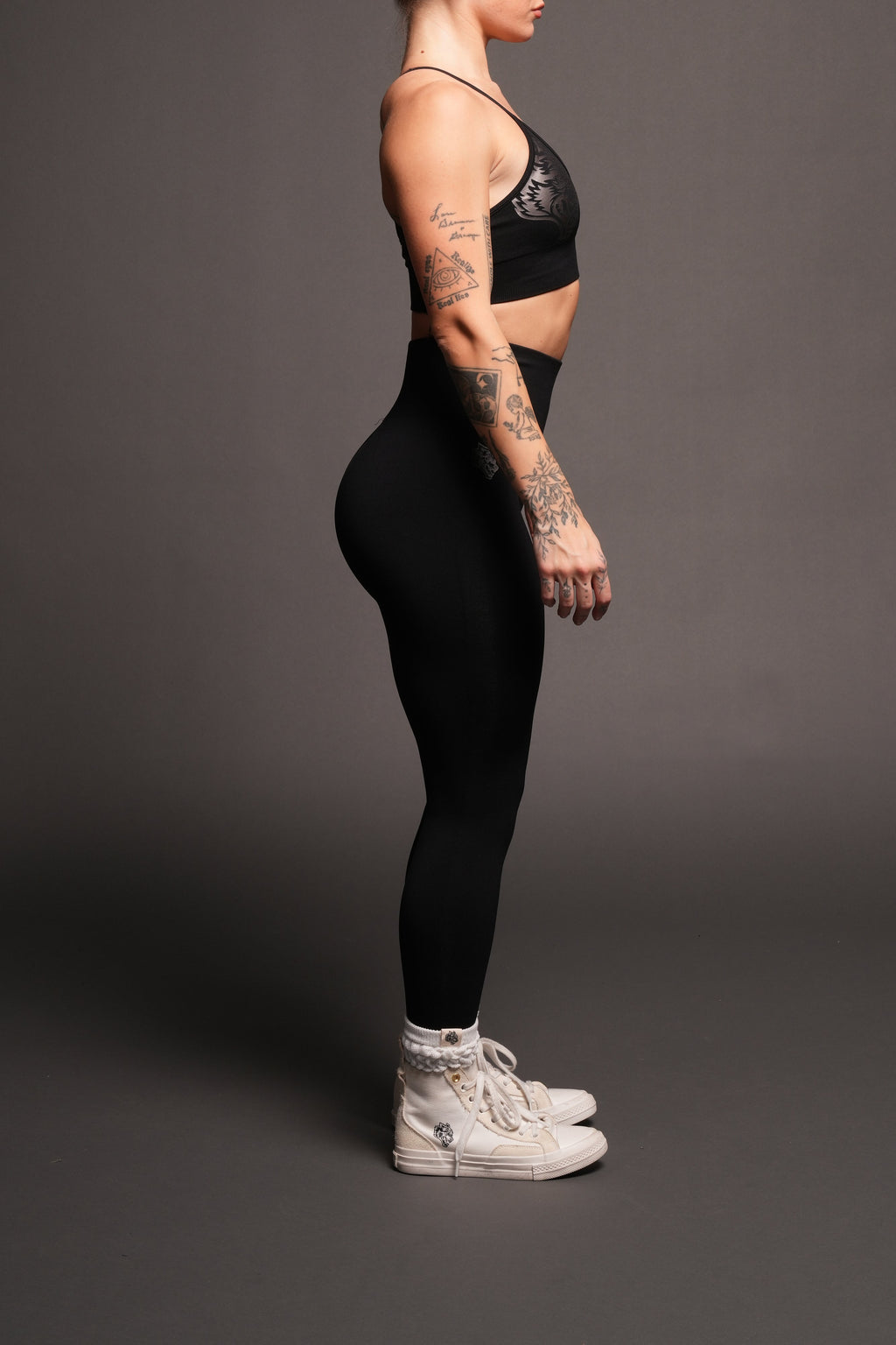 Dual Everson Seamless Leggings In Black - imagem 5