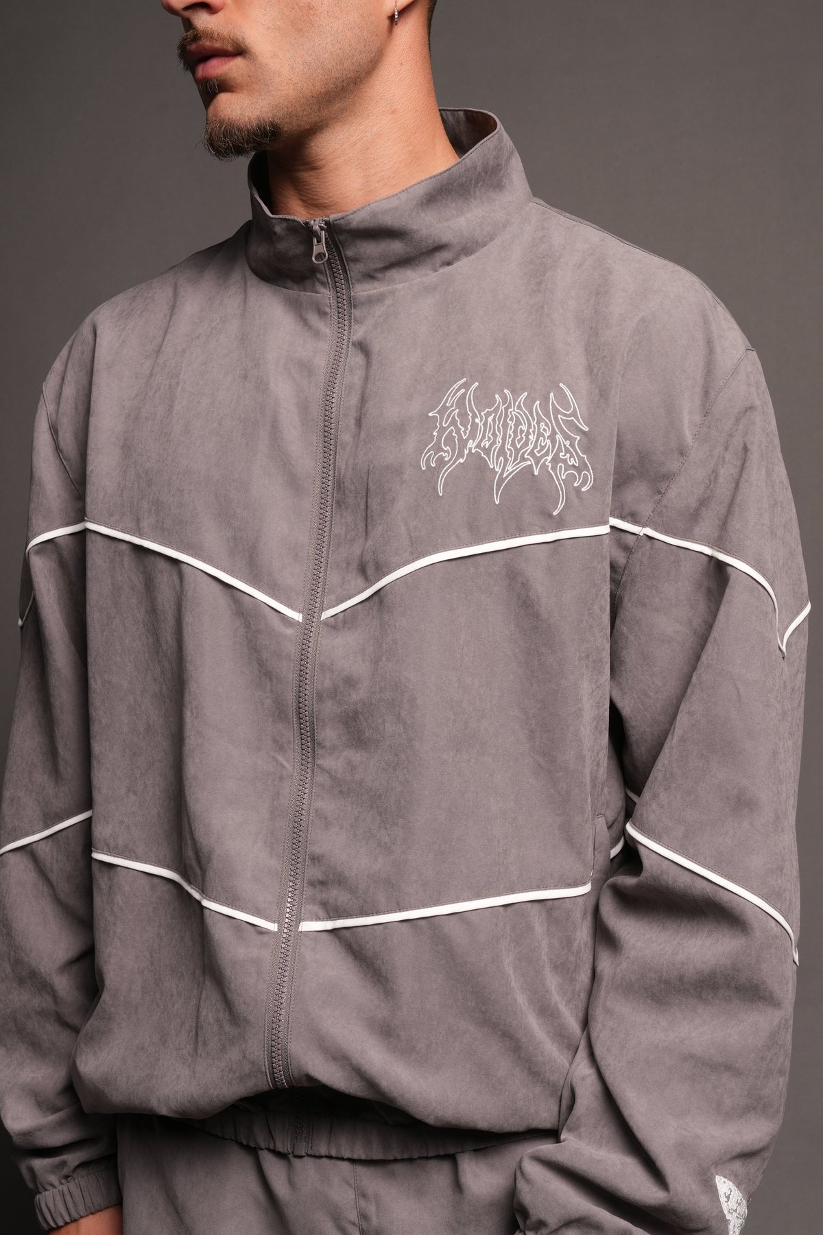 Hesh Forever V2 Darby Track Jacket In Wolf Gray - imagem 7