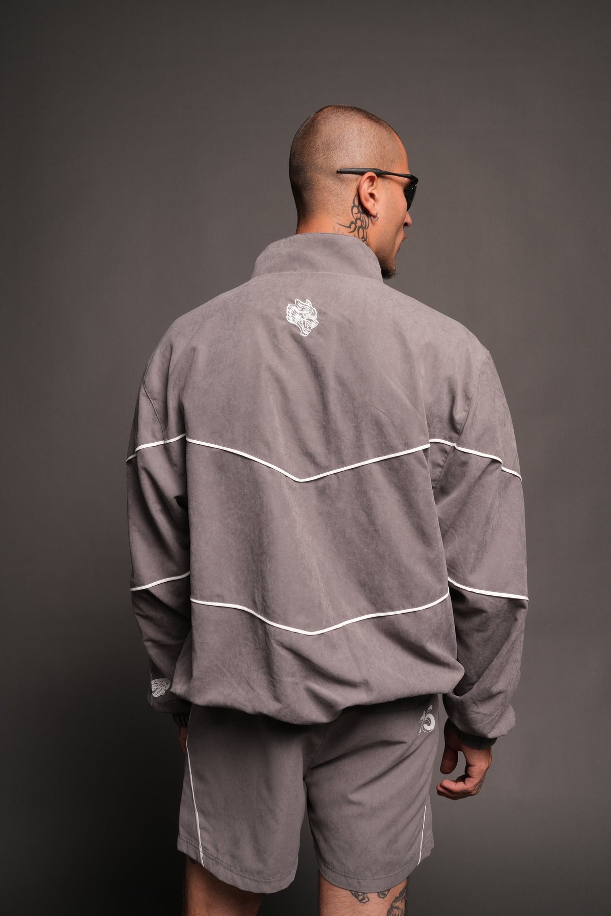 Hesh Forever V2 Darby Track Jacket In Wolf Gray - imagem 2