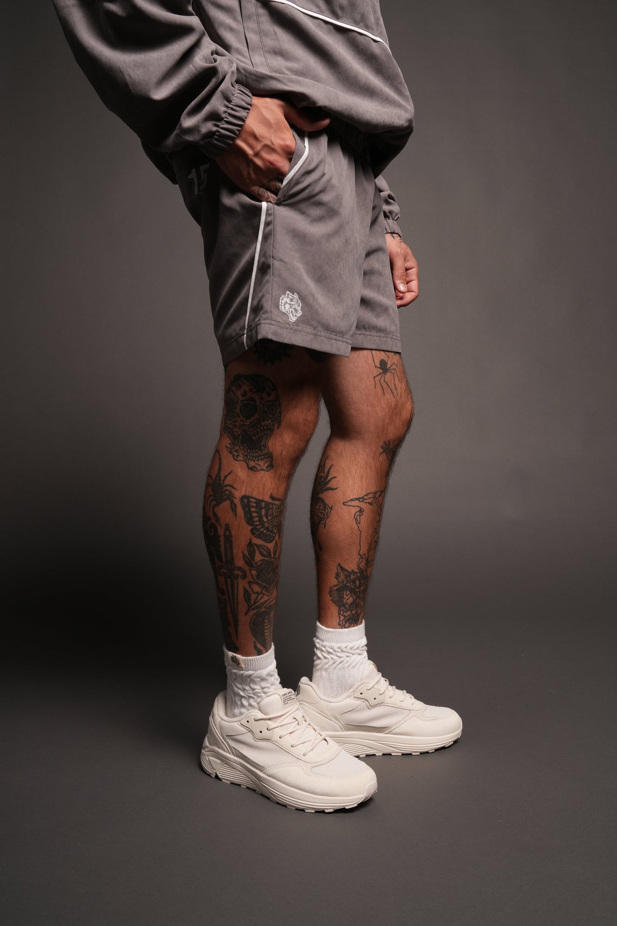 Mmxv V2 Darby V2 Track Shorts In Wolf Gray - imagem 5