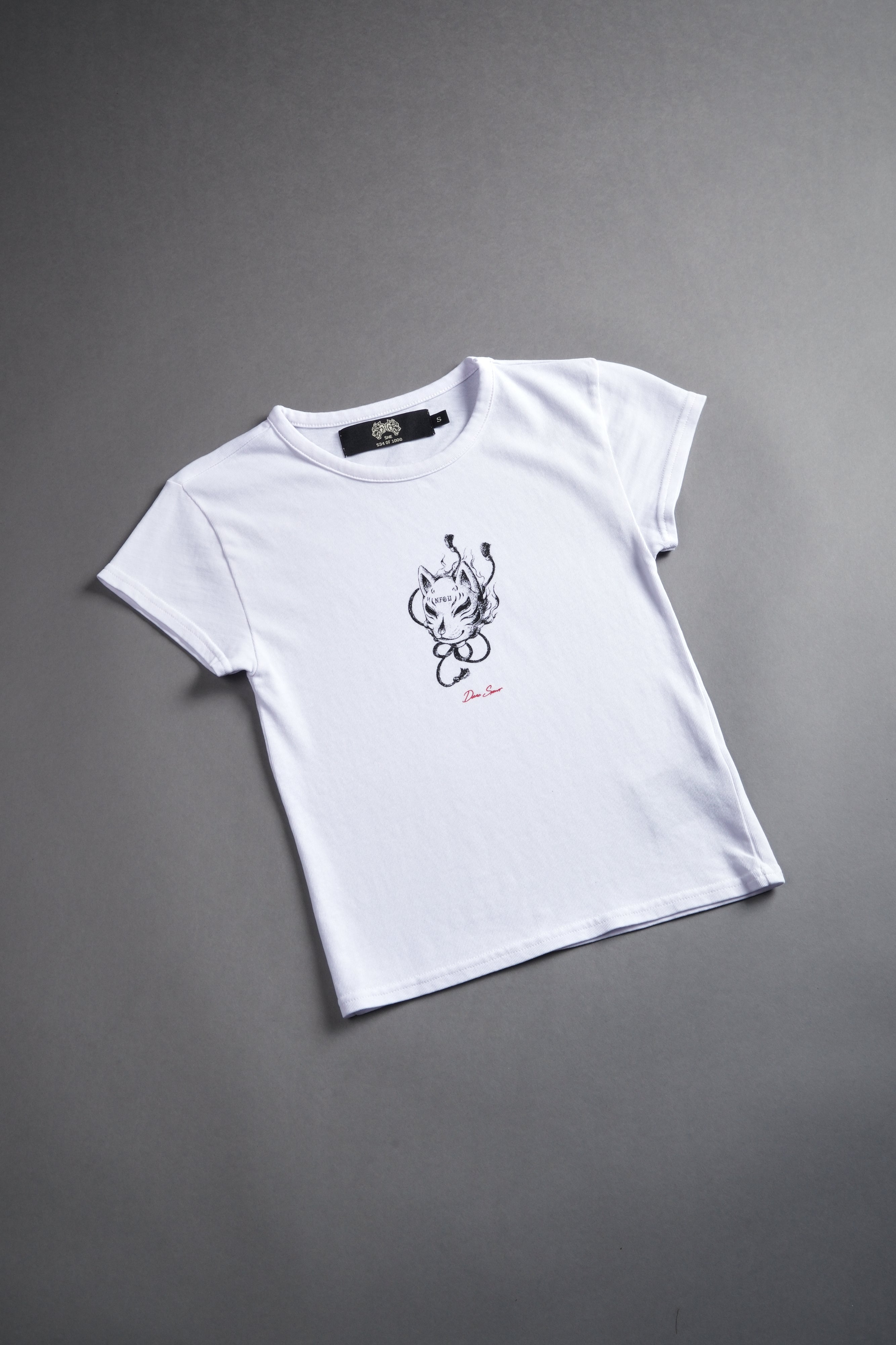 NFGU Kitsune "Baby" Tee in White — imagem 6