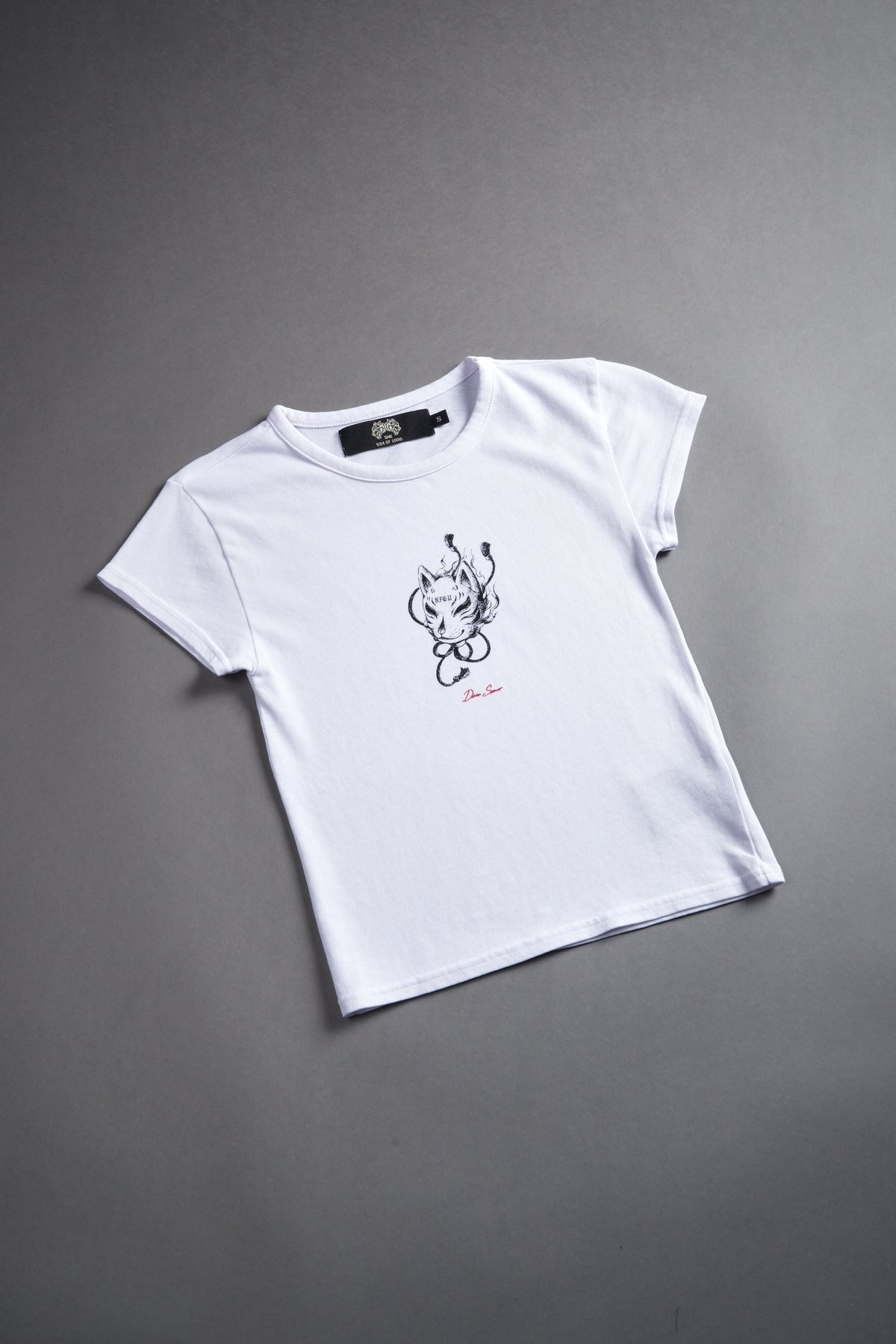NFGU Kitsune "Baby" Tee in White - imagem 6