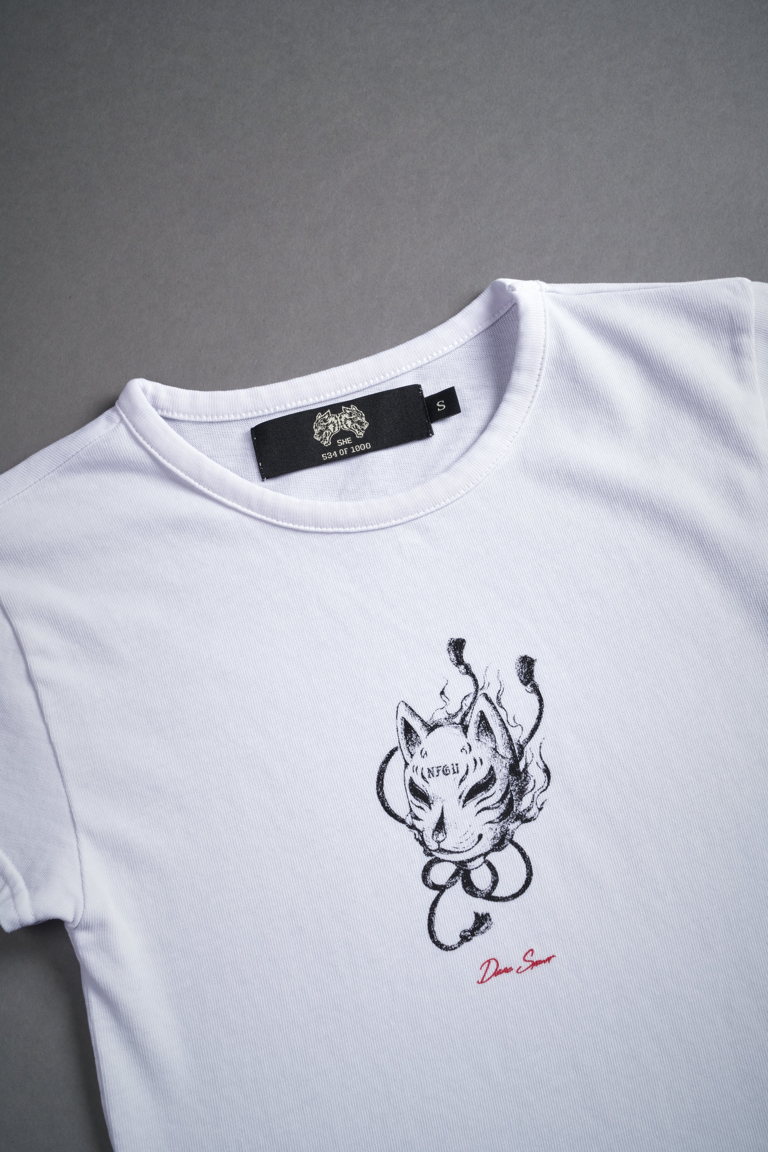 NFGU Kitsune "Baby" Tee in White — imagem 7