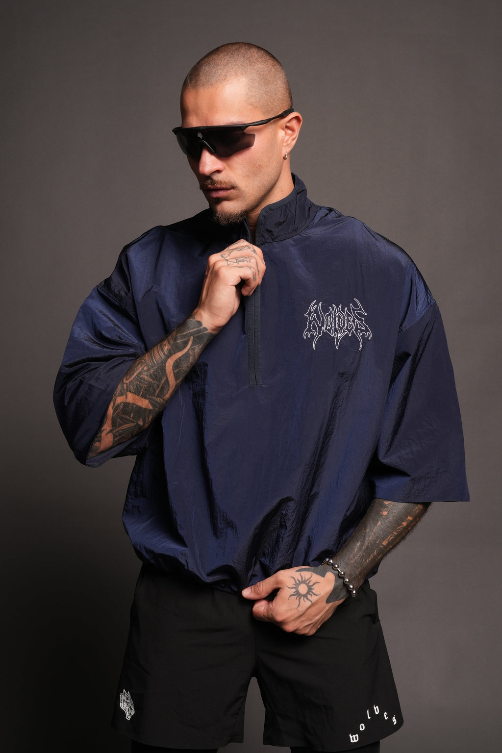 Hesh Forever V2 Mcguire Nylon Pullover In Navy - imagem 4
