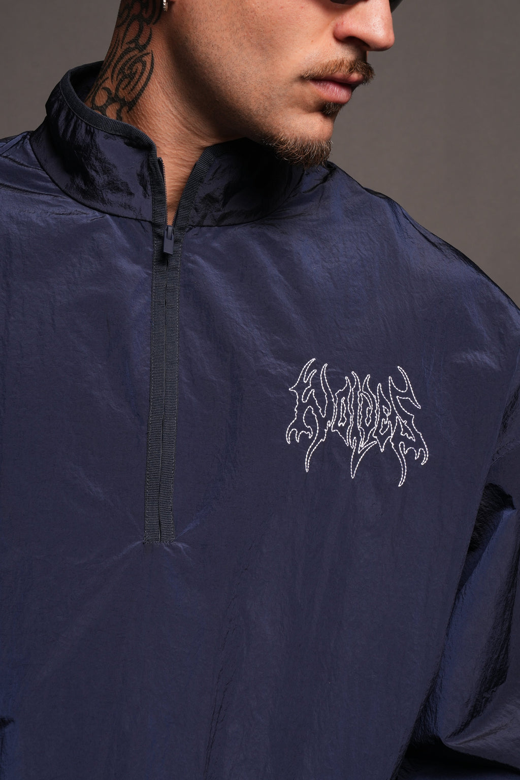 Hesh Forever V2 Mcguire Nylon Pullover In Navy - imagem 6