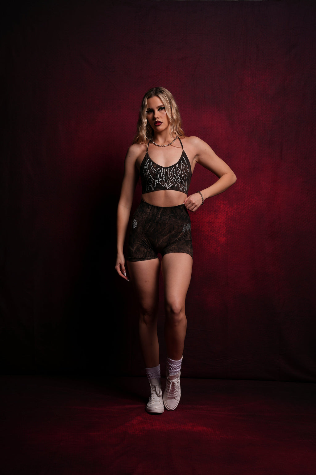 Hesh Forever "Everson Seamless" Sports Bra in Brown Driftwood Forest Camo — imagem 7