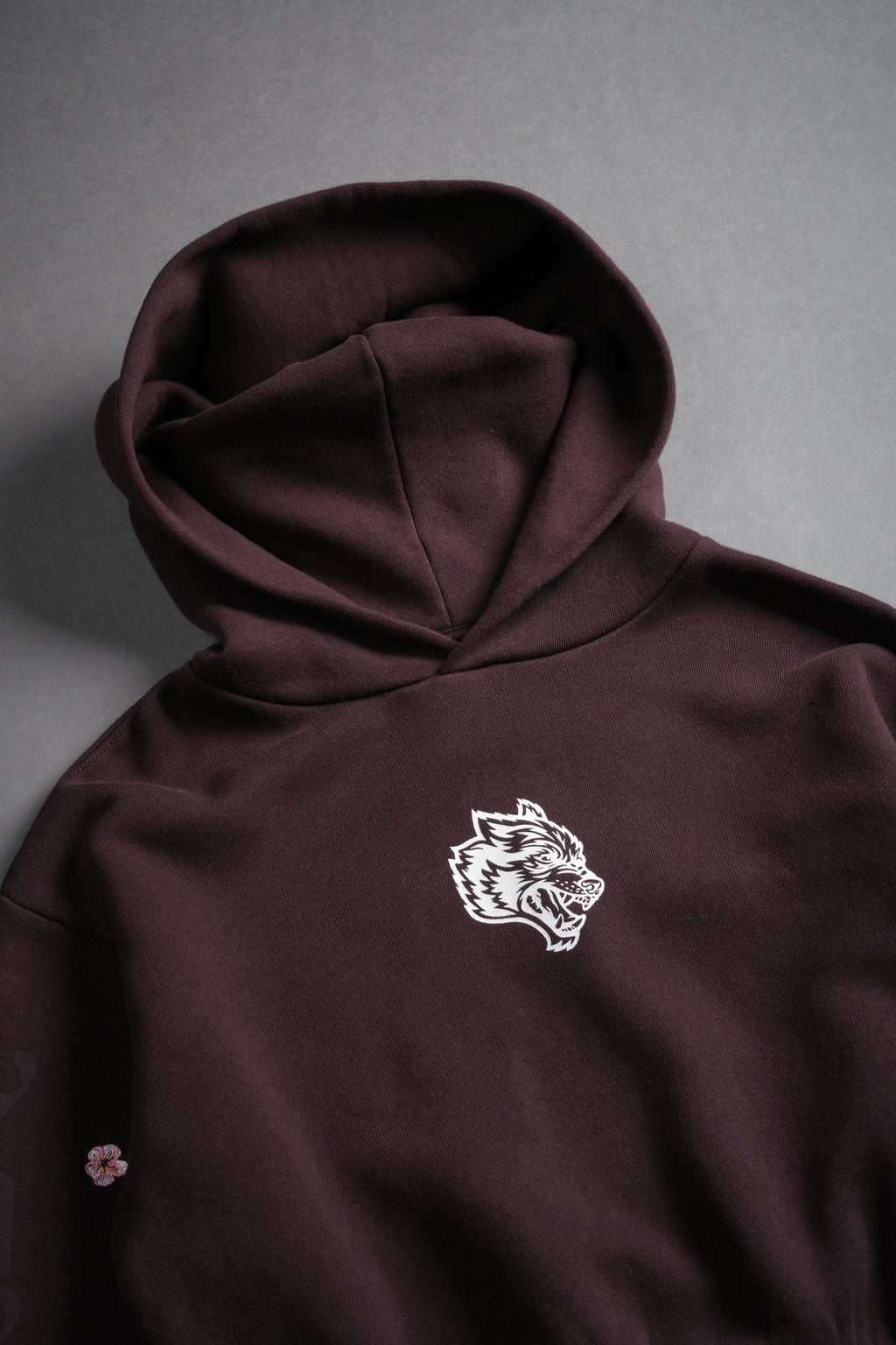 Blossom Forever "Rose" Hoodie in Darc Garnet — imagem 7