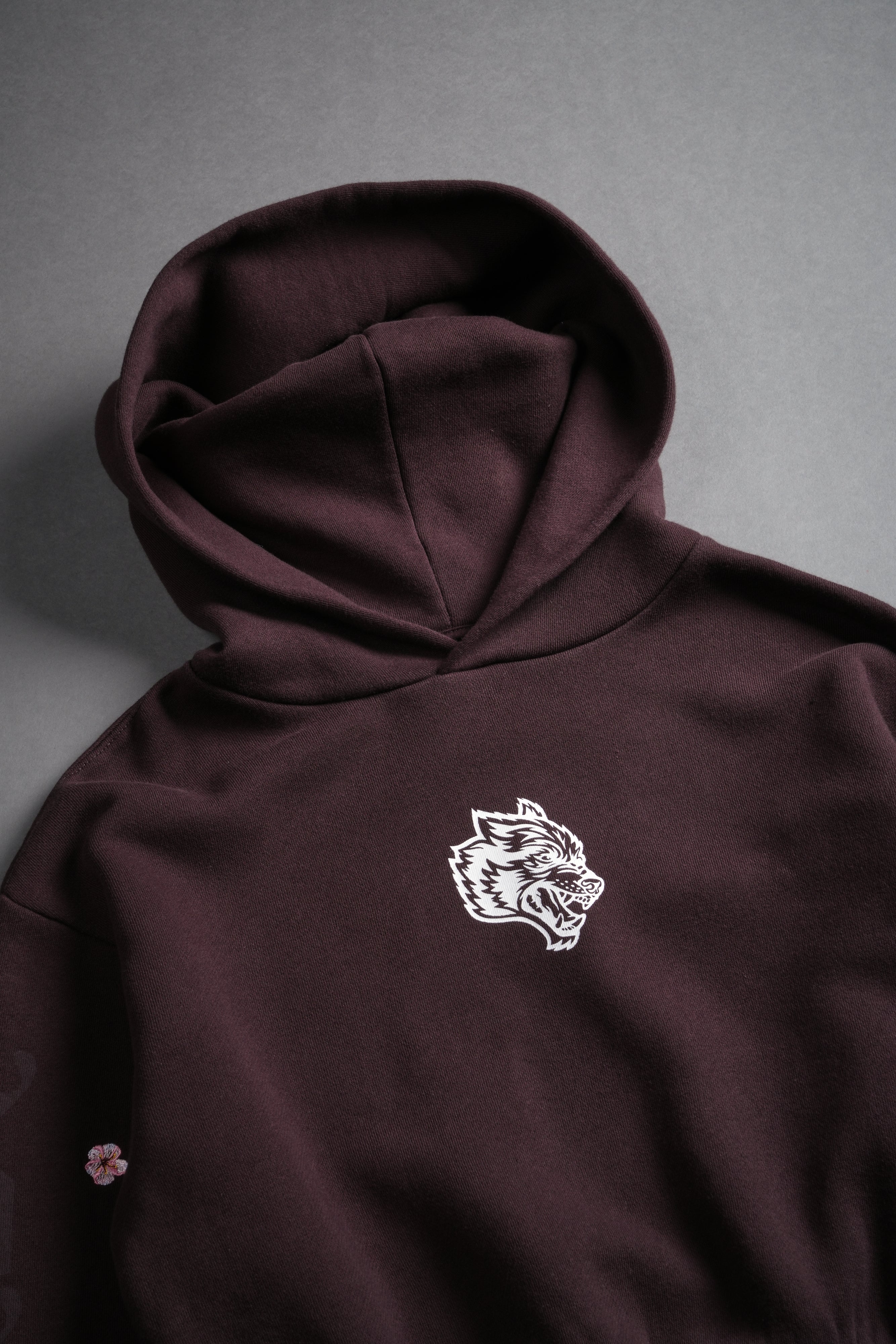 Blossom Forever "Rose" Hoodie in Darc Garnet — imagem 7
