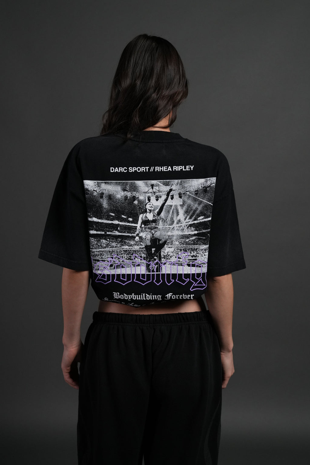 Rhea Forever Grunge Tee in Black Drift Wash — imagem 1