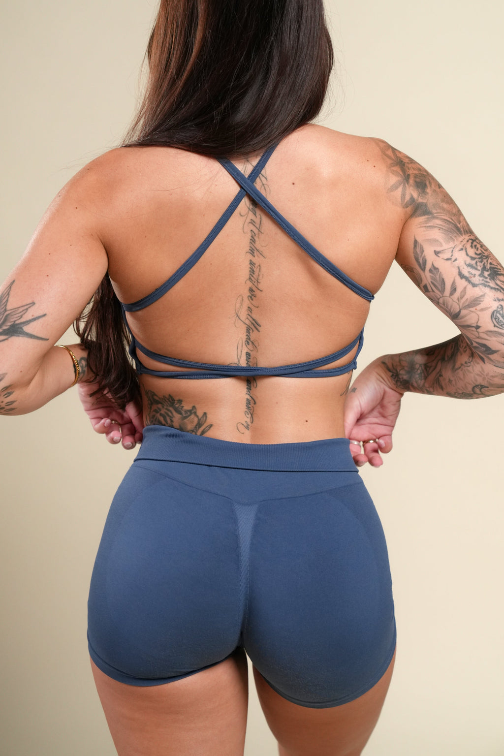 Wolf "Layla" Soft Seamless Bra in Washed Denim — imagem 2