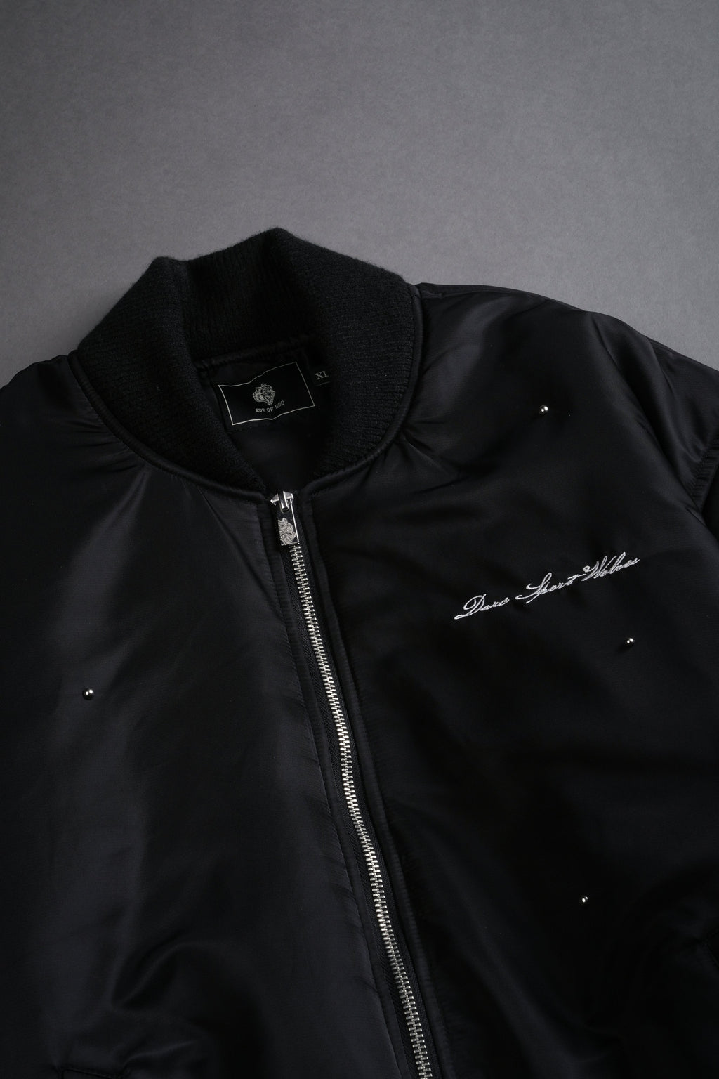 Studded Darc Sport Wolves Remy Bomber Jacket in Black - imagem 11