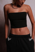 Single Wolf "Nova" Longline Bandeau Top in Black — imagem 1