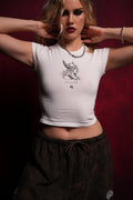 She Warrior "Baby" Tee in Cream — imagem 1