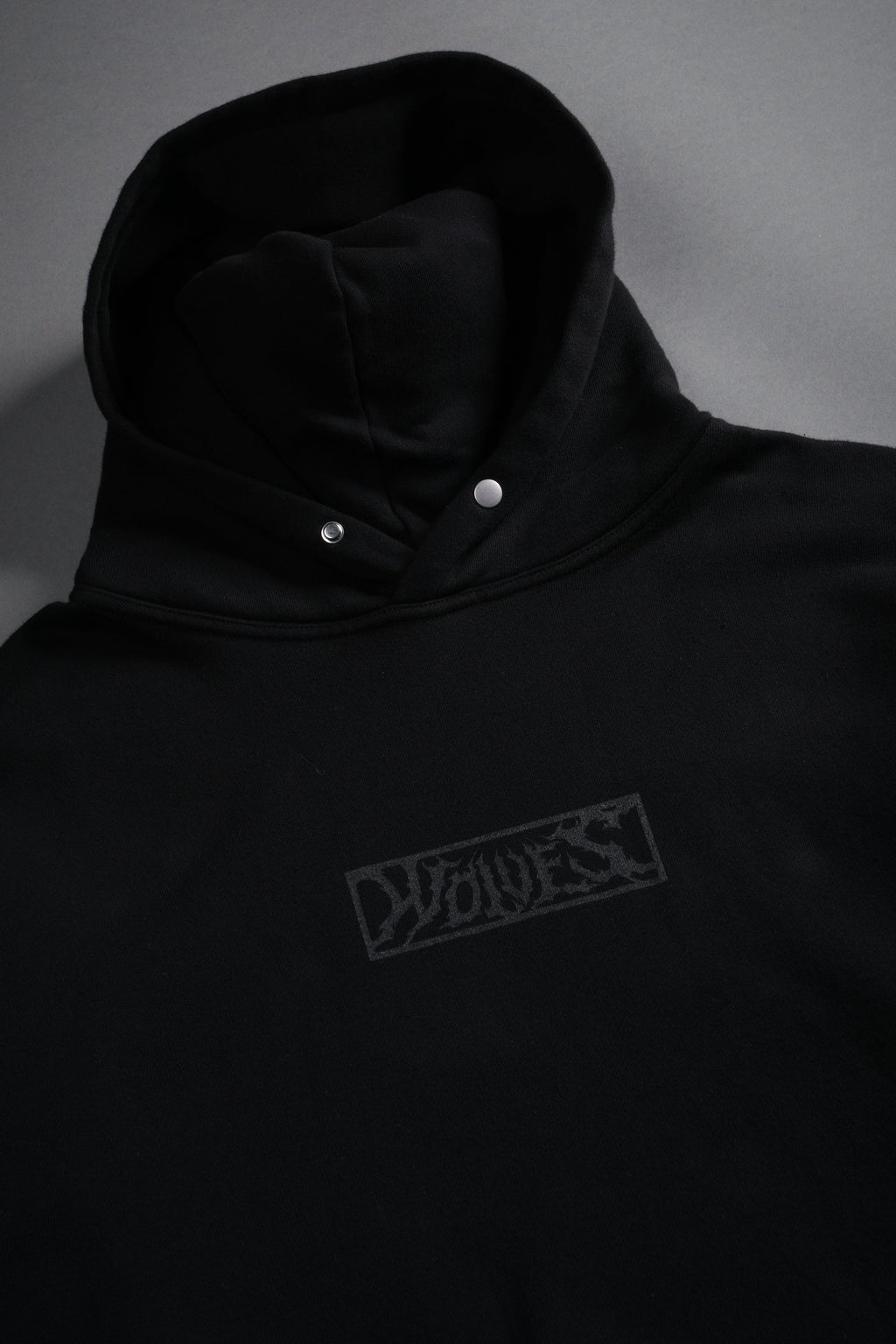Punisher "Box Cut" Pierce Hoodie in Black