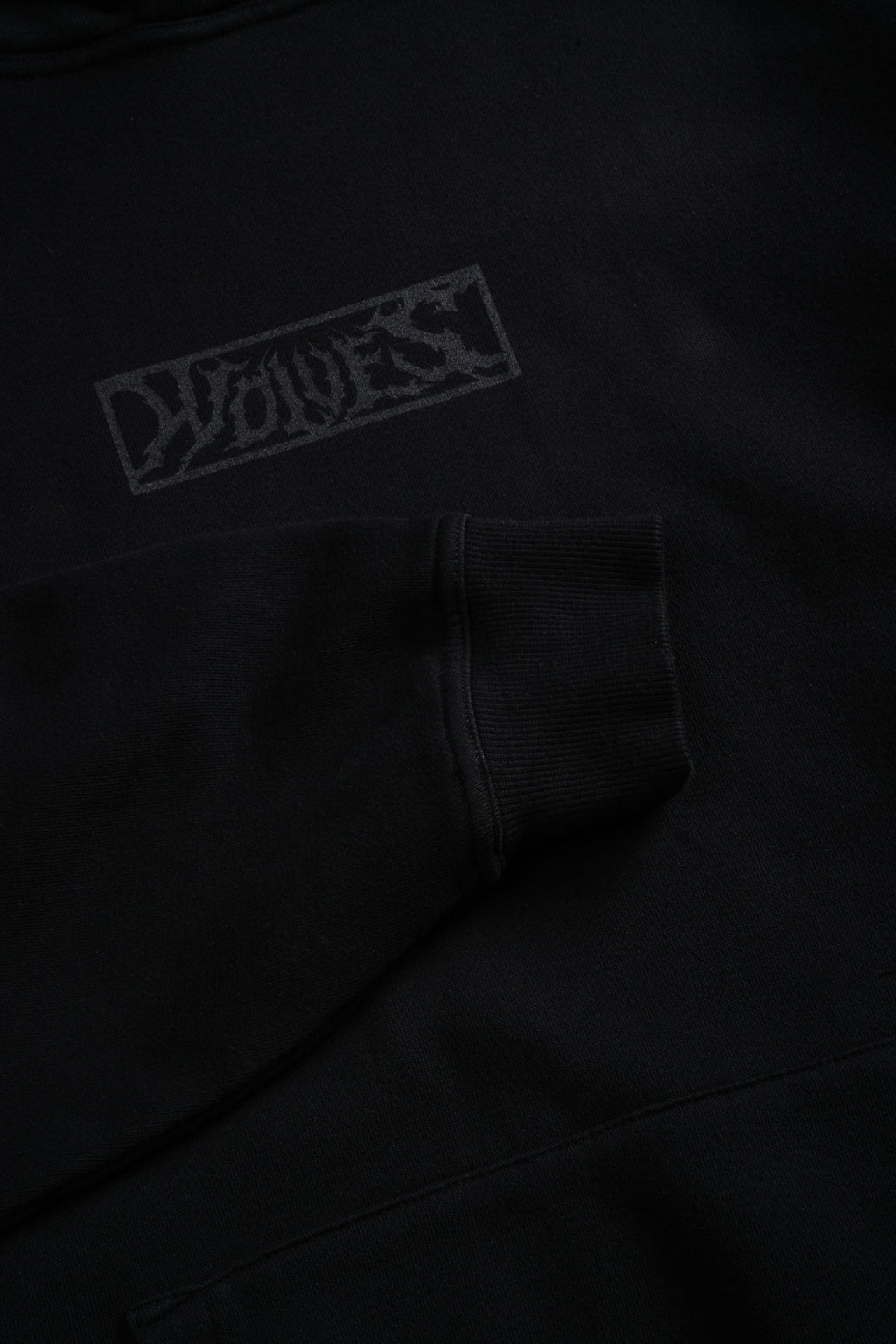 Punisher "Box Cut" Pierce Hoodie in Black