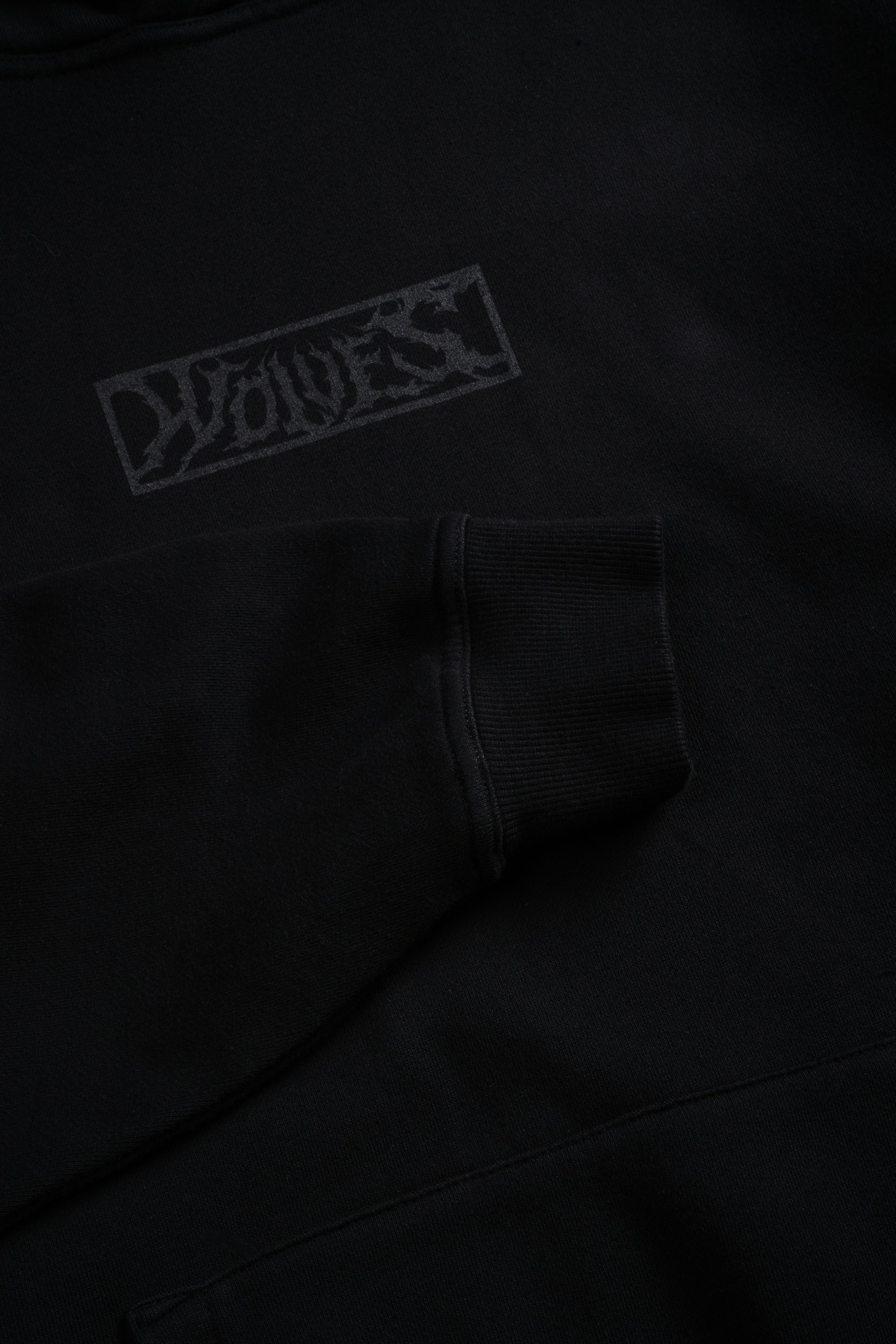 Punisher "Box Cut" Pierce Hoodie in Black