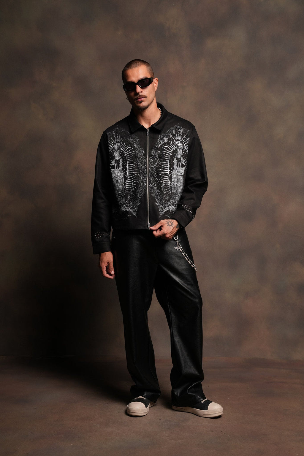 Nuestra Senora Ls Vince Shirt In Black