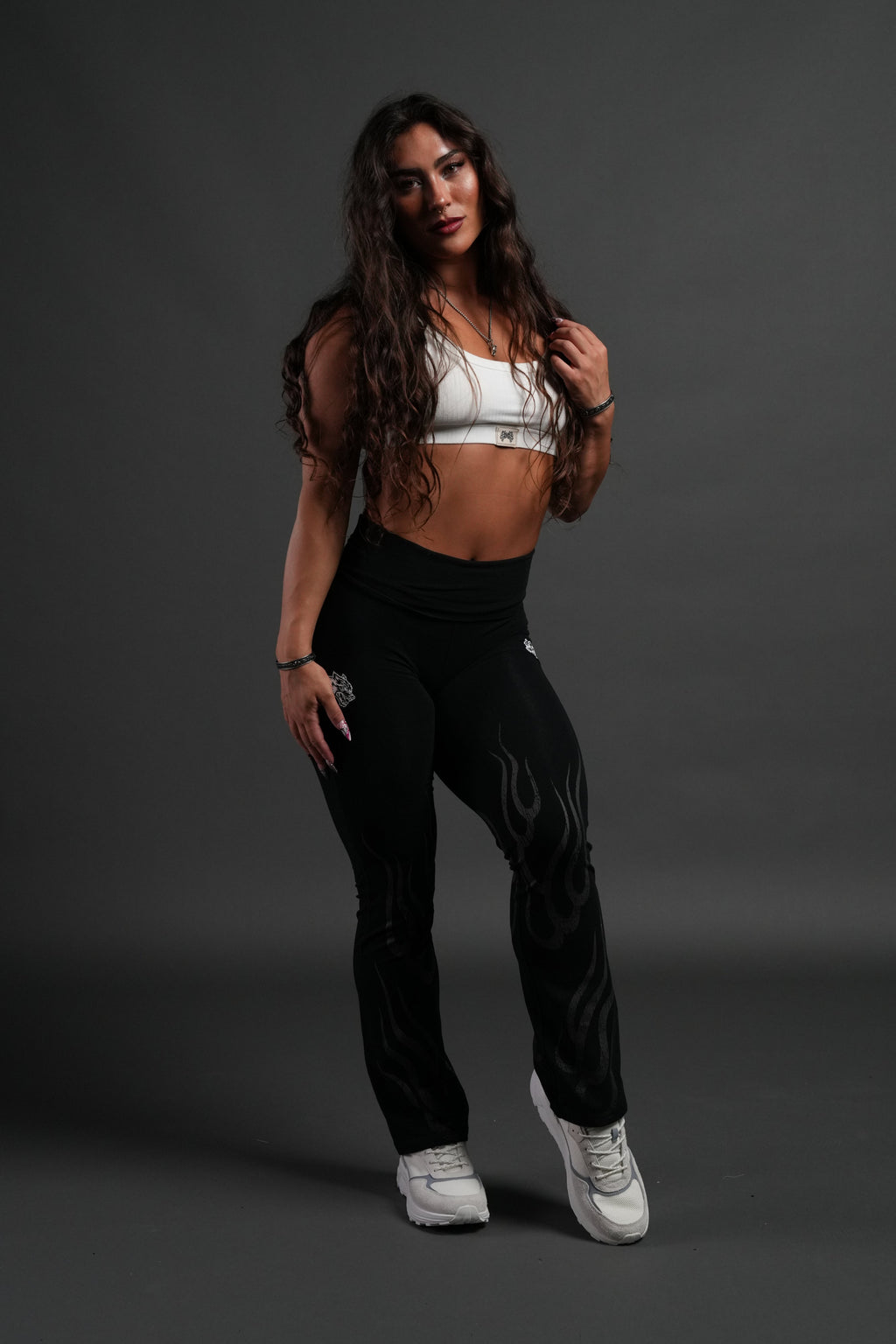 Hellfire Romy Foldover Pants in Black - imagem 5
