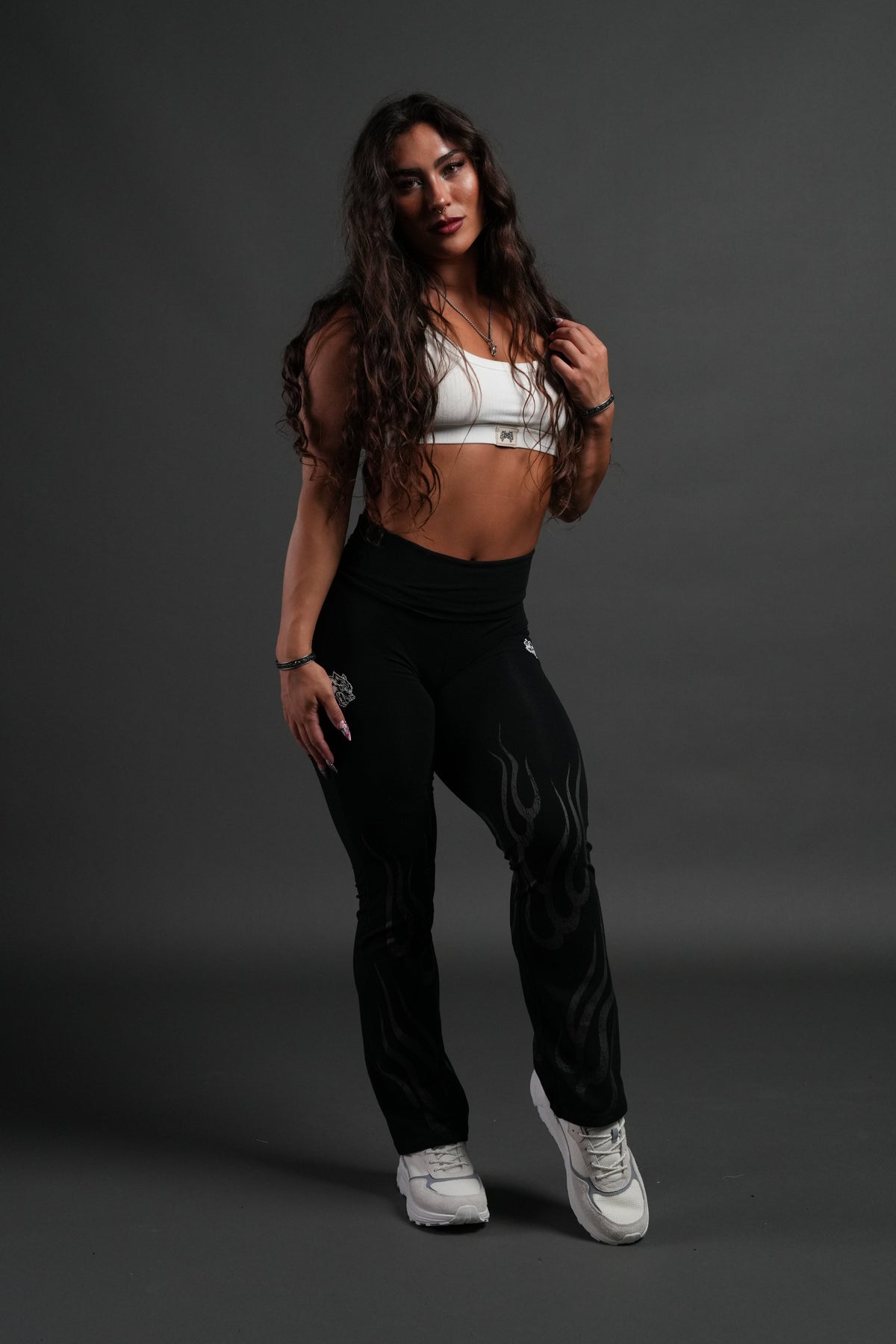 Hellfire Romy Foldover Pants in Black - imagem 5
