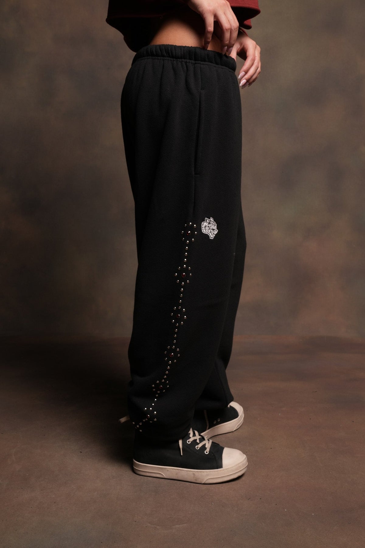 Stud Lobo Premium Lounger Sweatpants In Black